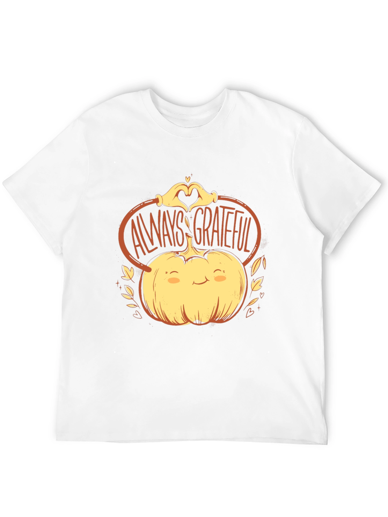 Always Grateful Pumpkin Graphic Tee - Thanksgiving