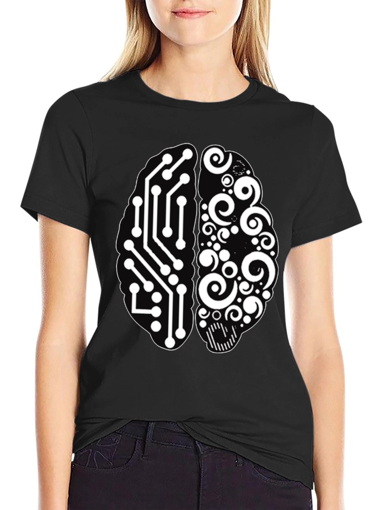 Brain Circuitry Tee - Logic & Creativity