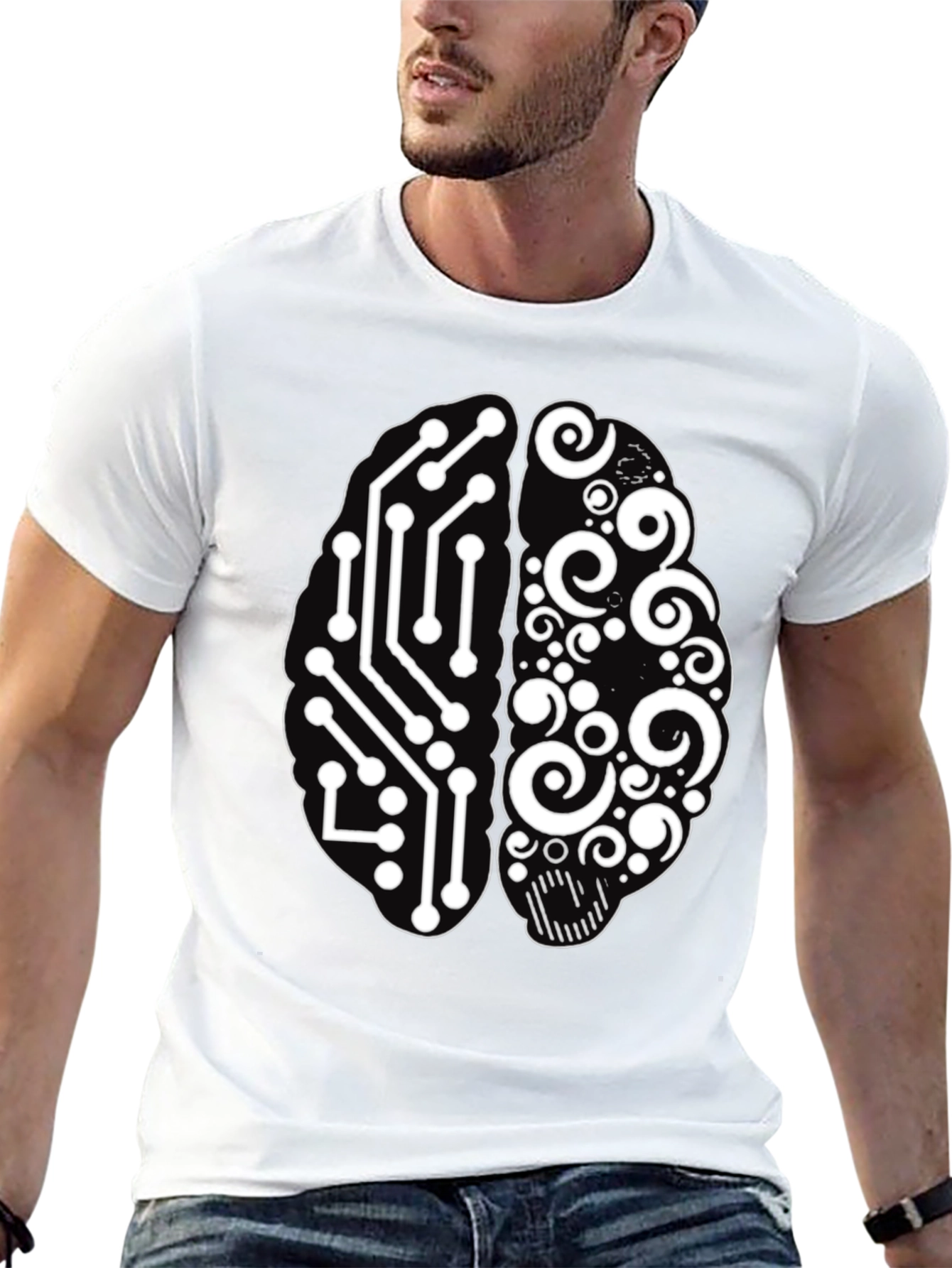 Brain Circuitry Tee - Logic & Creativity