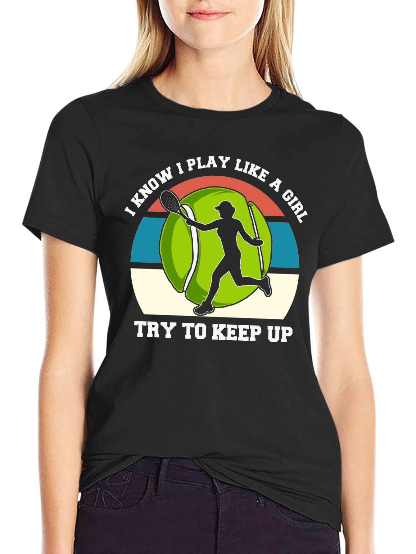 Tennis Player Girl Power T-Shirt