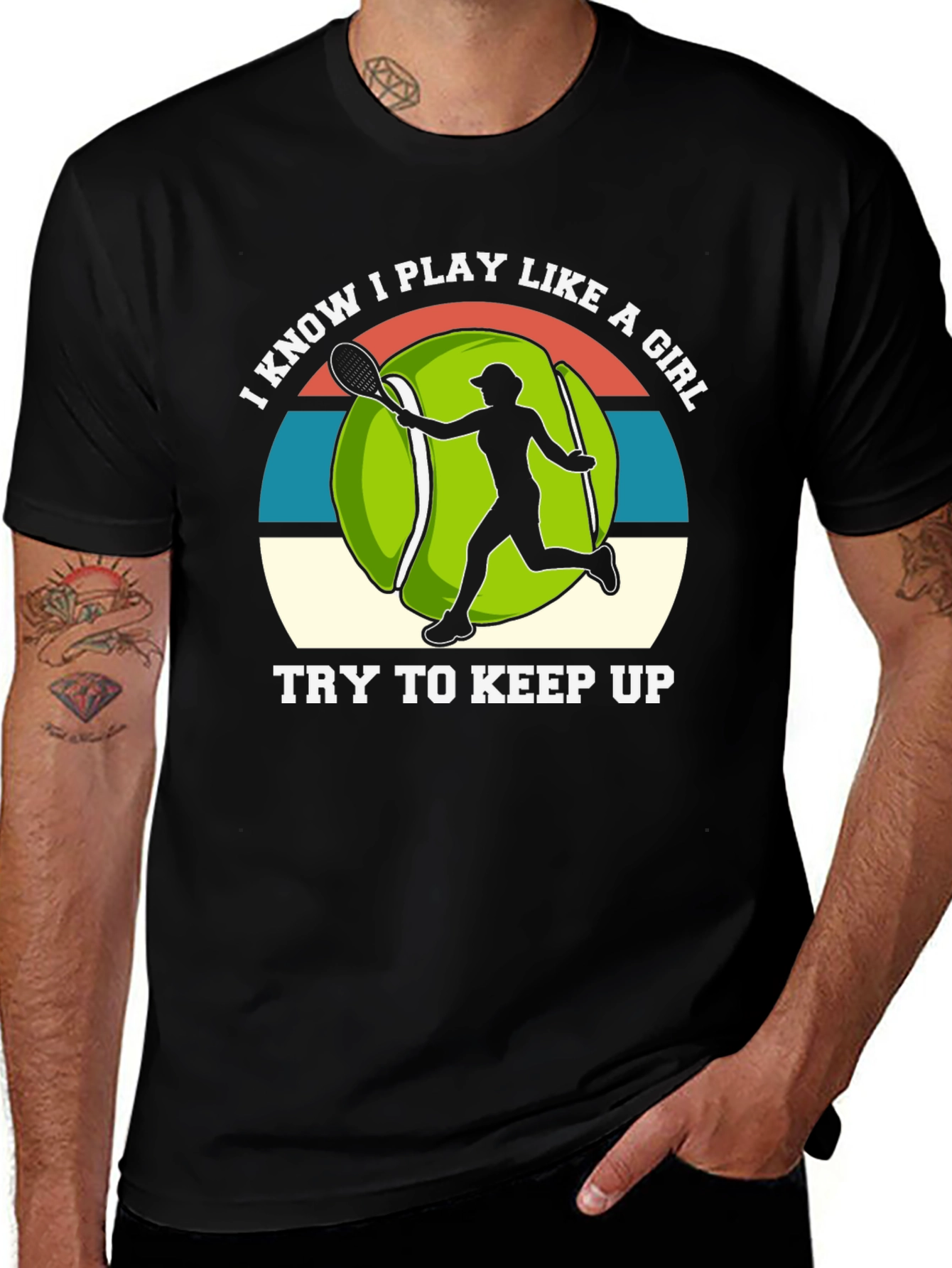 Tennis Player Girl Power T-Shirt