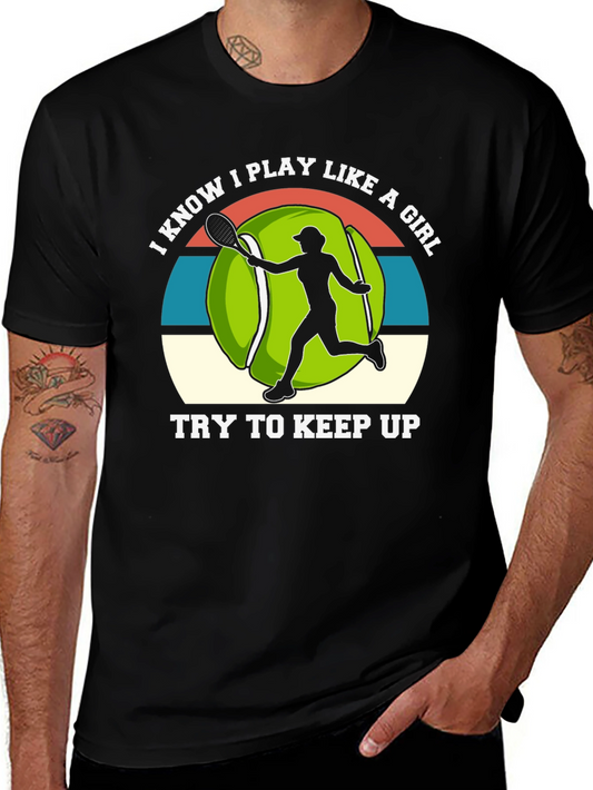 Tennis Player Girl Power T-Shirt