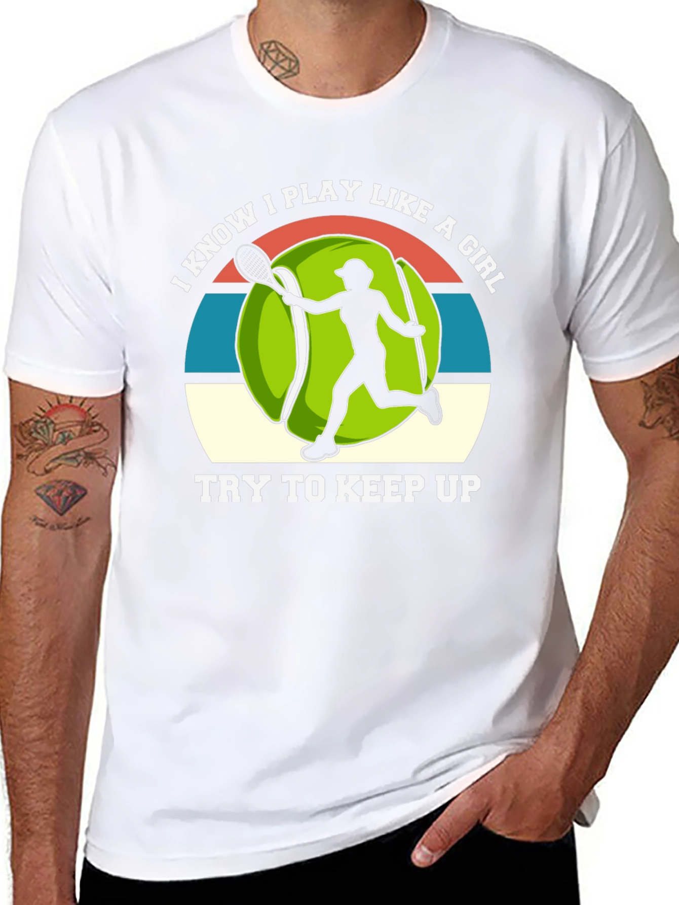 Tennis Player Girl Power T-Shirt