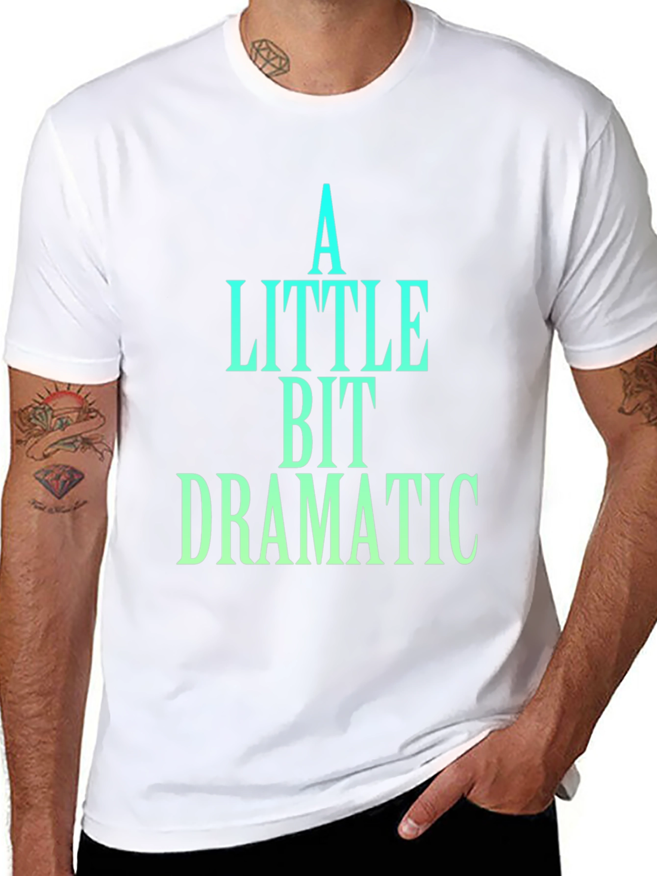 A Little Bit Dramatic Black T-Shirt