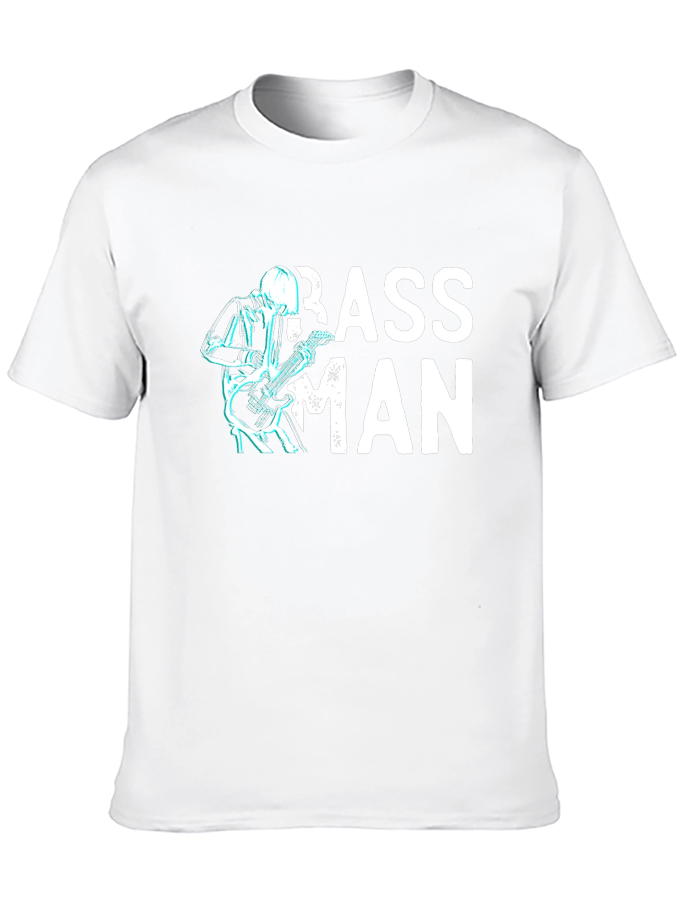 Bass Man Graphic T-Shirt - Black Cotton Tee