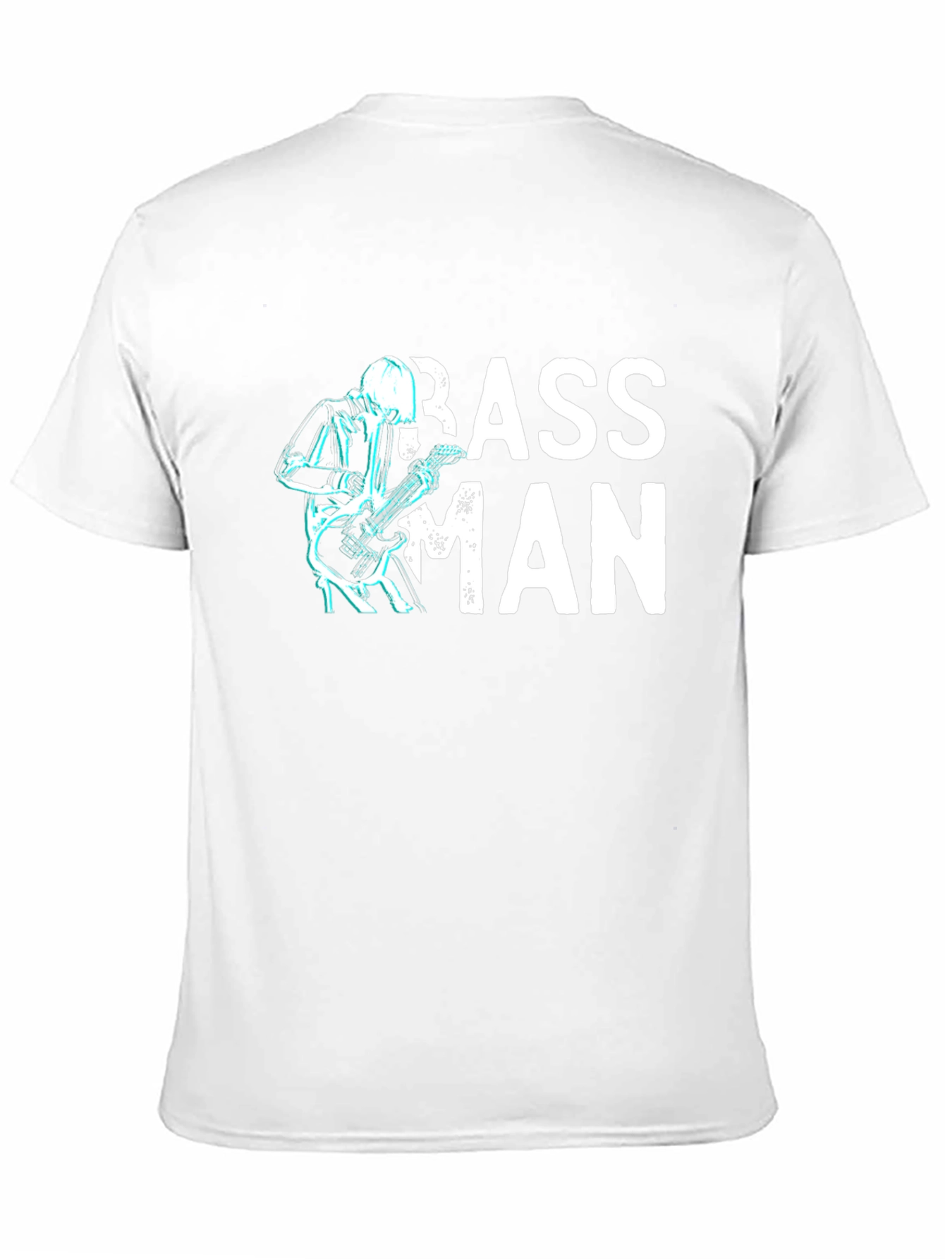Bass Man Graphic T-Shirt - Black Cotton Tee