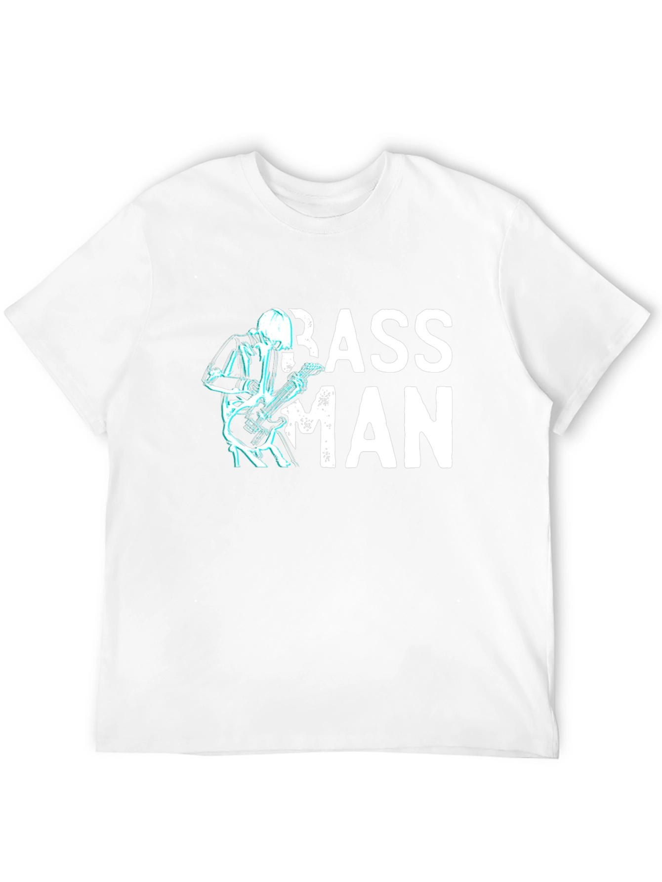 Bass Man Graphic T-Shirt - Black Cotton Tee
