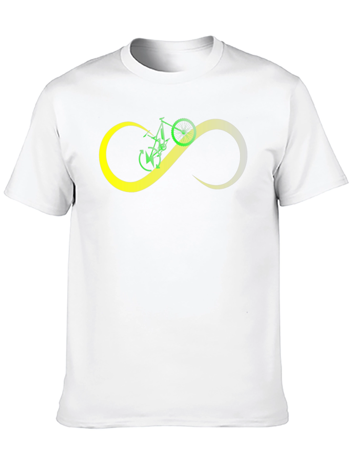 Bike Infinity Loop Graphic Black T-Shirt