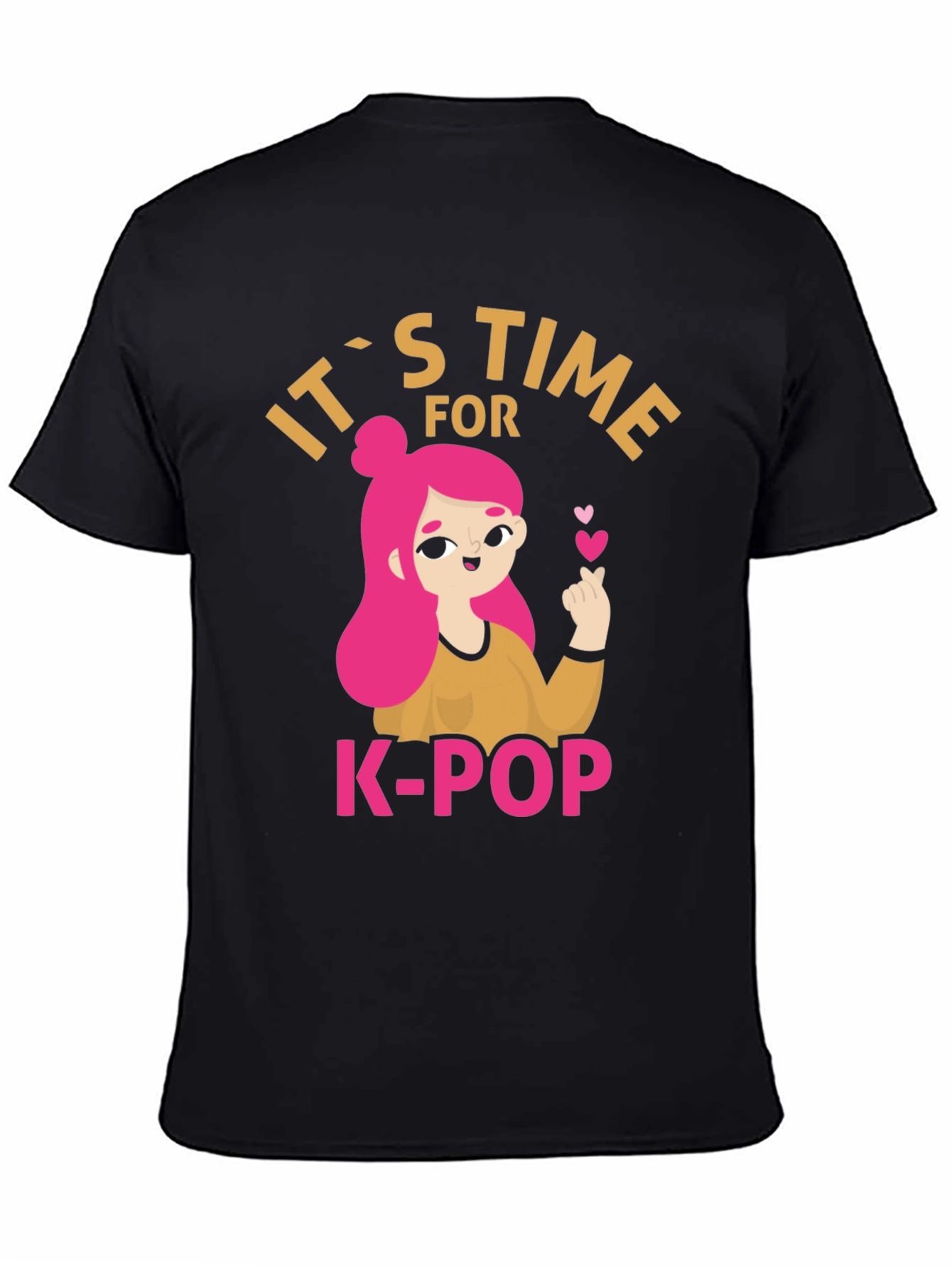 Its Time for K-Pop Black Graphic Tee