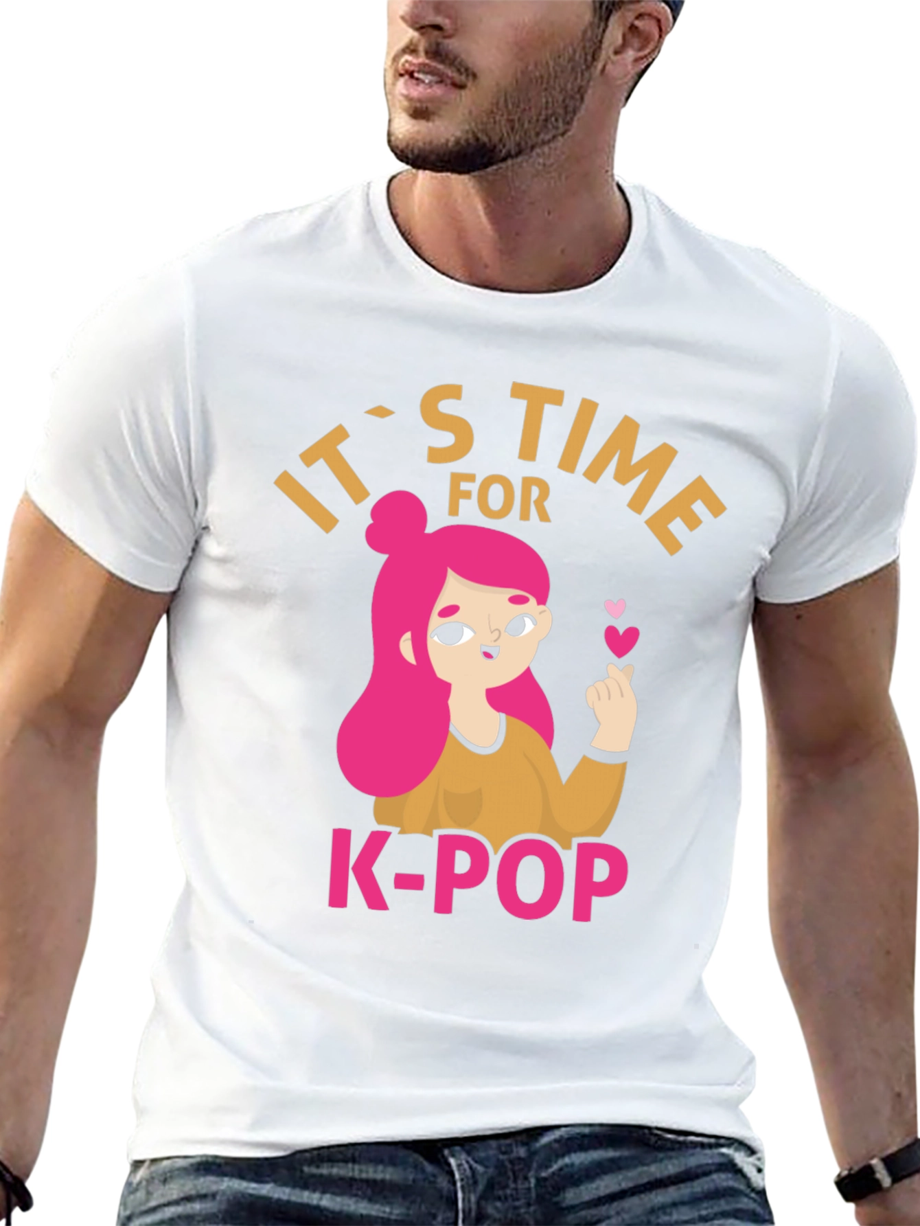 Its Time for K-Pop Black Graphic Tee