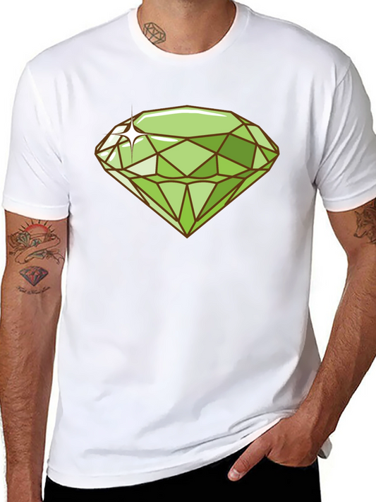 Emerald Gemstone Graphic Tee - Trendy Style