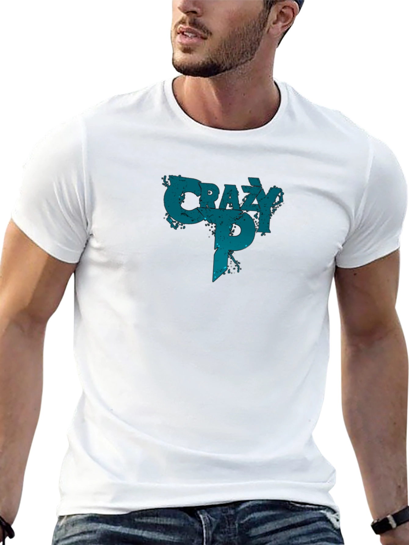 Crazy P Graphic T-Shirt - Black Cotton Tee