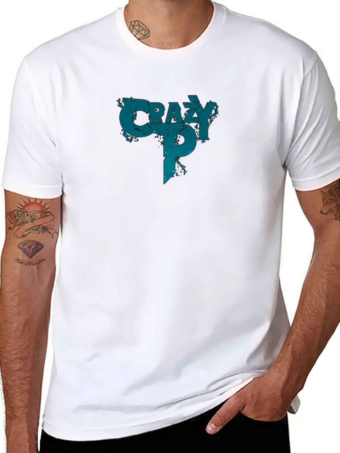 Crazy P Graphic T-Shirt - Black Cotton Tee