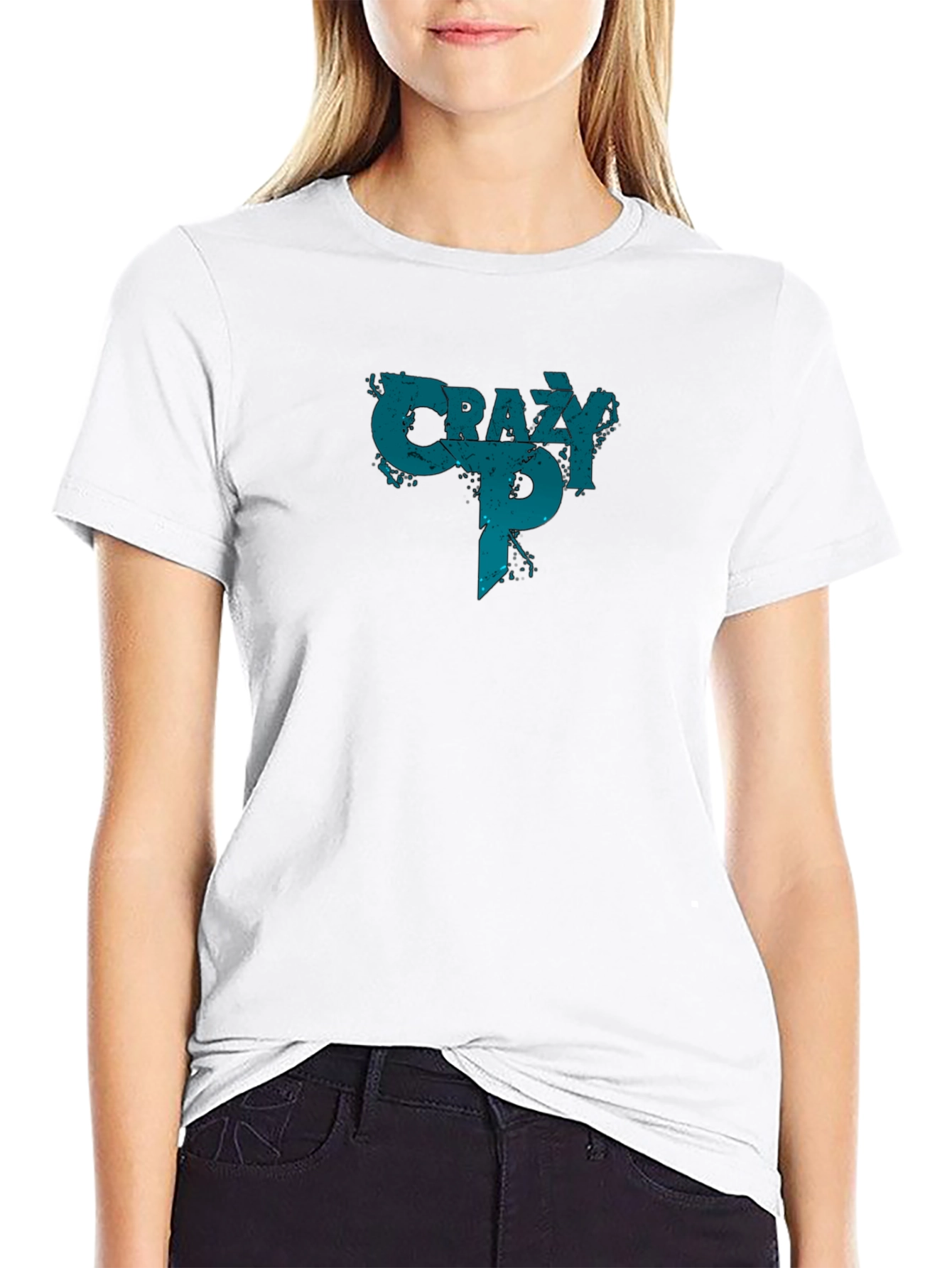 Crazy P Graphic T-Shirt - Black Cotton Tee