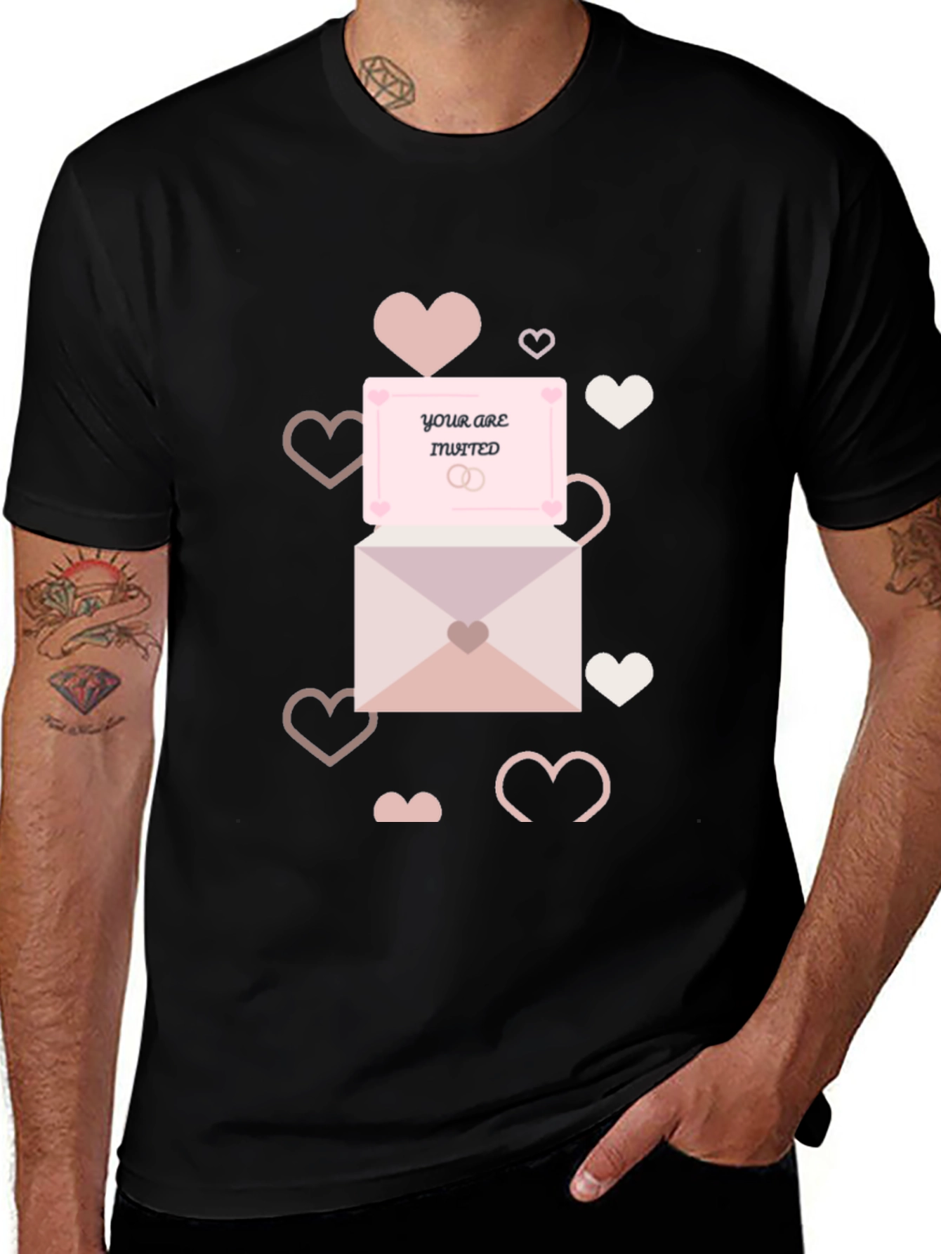 Heart Envelope Invitation T-Shirt