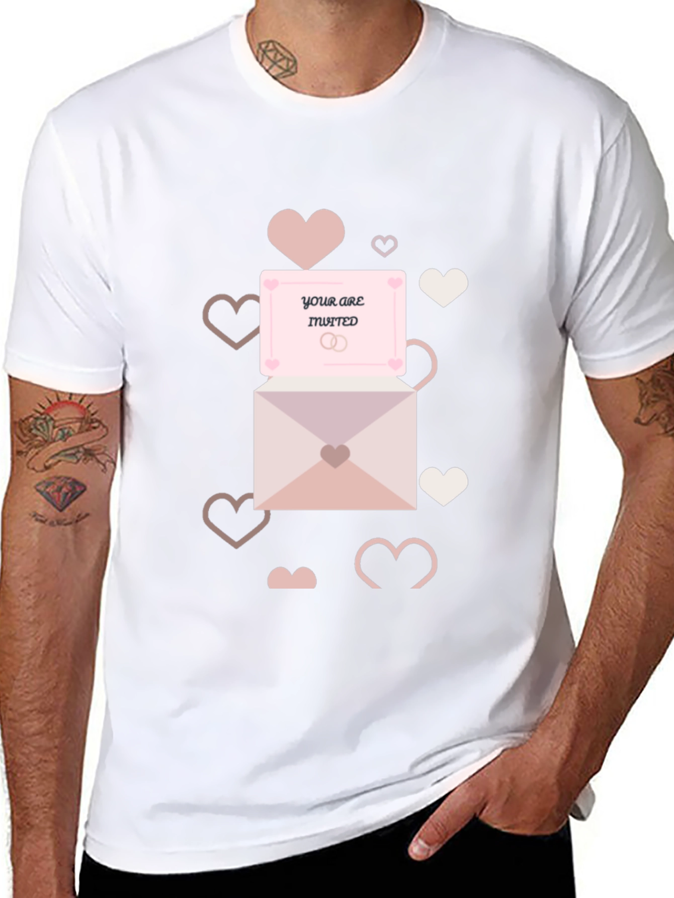 Heart Envelope Invitation T-Shirt