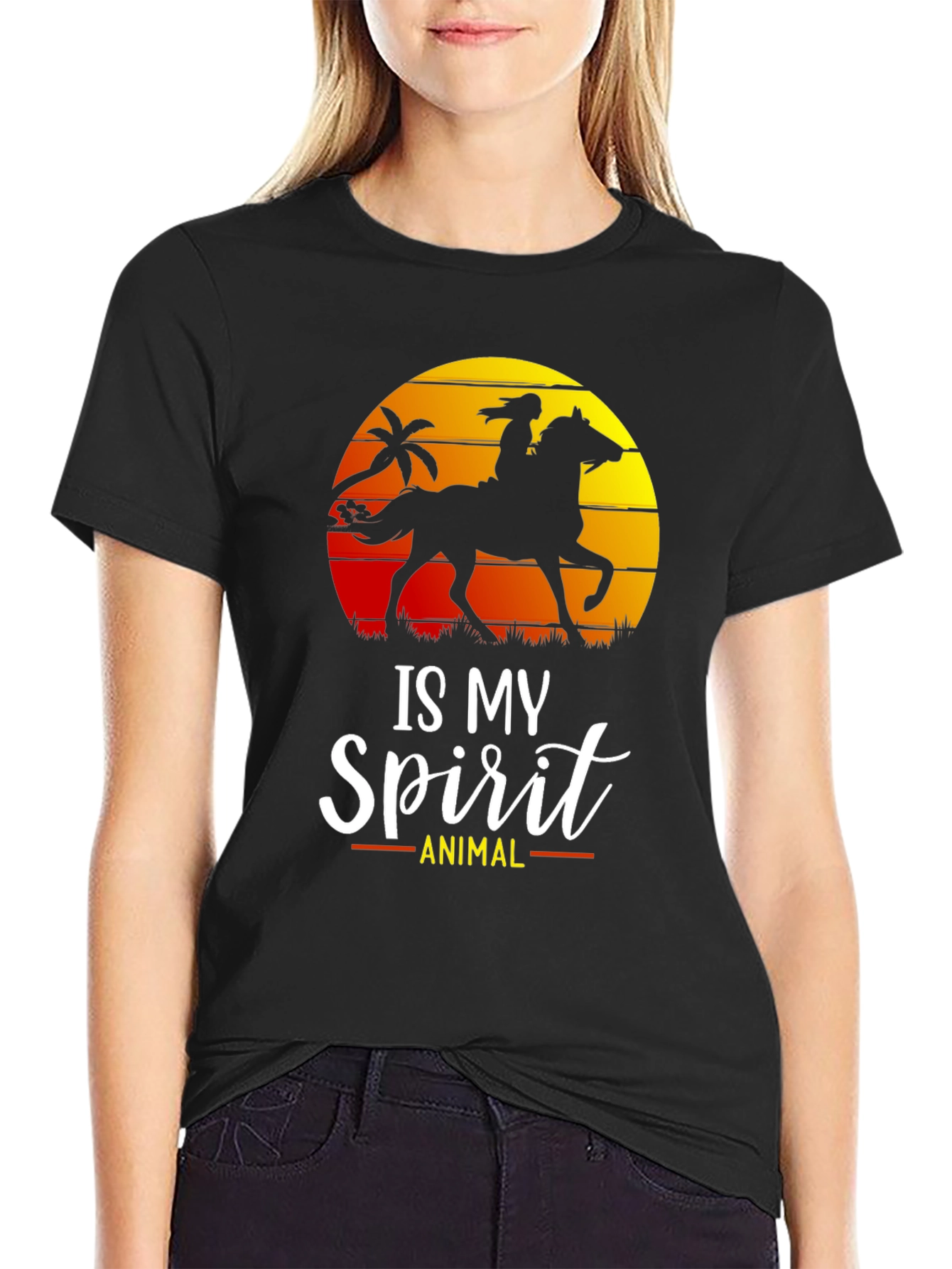 Horse Spirit Animal T-Shirt | Equestrian Silhouette Tee