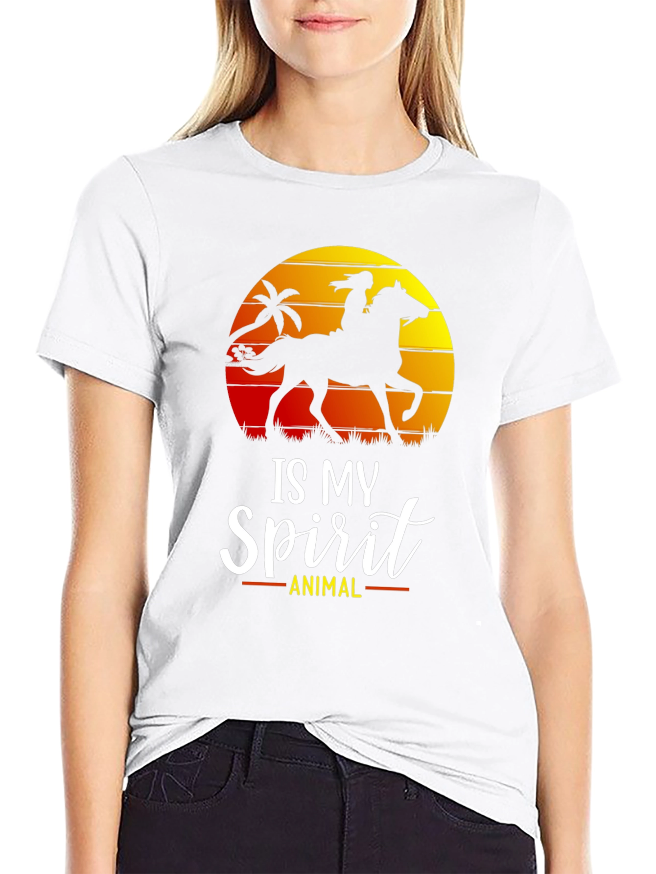 Horse Spirit Animal T-Shirt | Equestrian Silhouette Tee