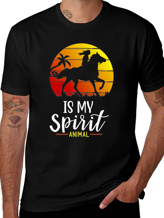 Horse Spirit Animal T-Shirt | Equestrian Silhouette Tee