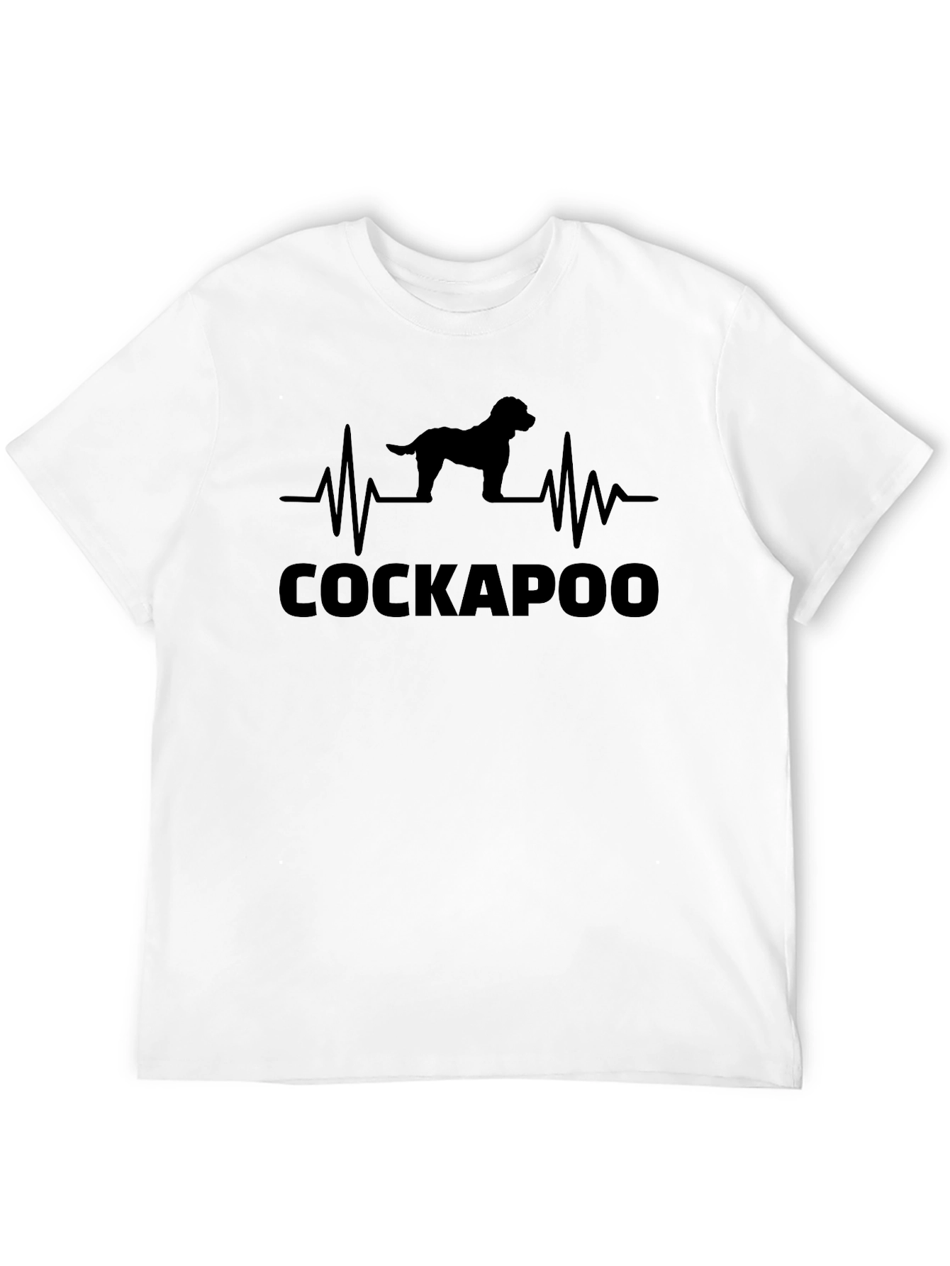 Cockapoo Heartbeat Graphic Tee - Dog Lovers T-Shirt