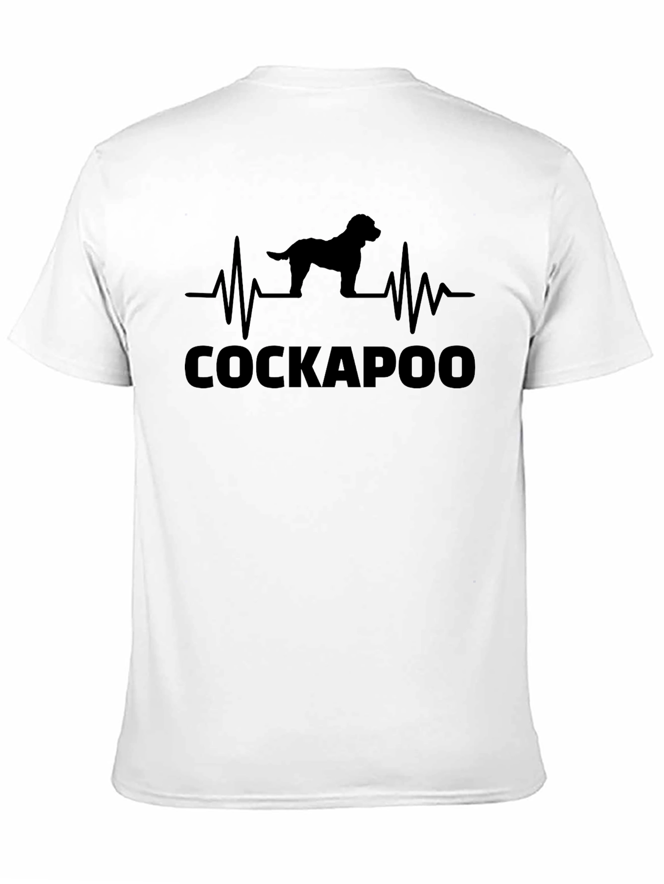 Cockapoo Heartbeat Graphic Tee - Dog Lovers T-Shirt