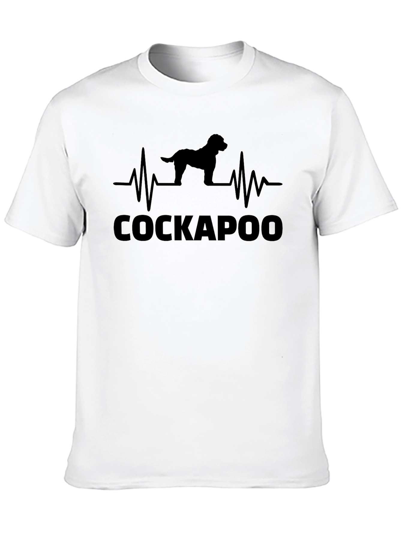 Cockapoo Heartbeat Graphic Tee - Dog Lovers T-Shirt
