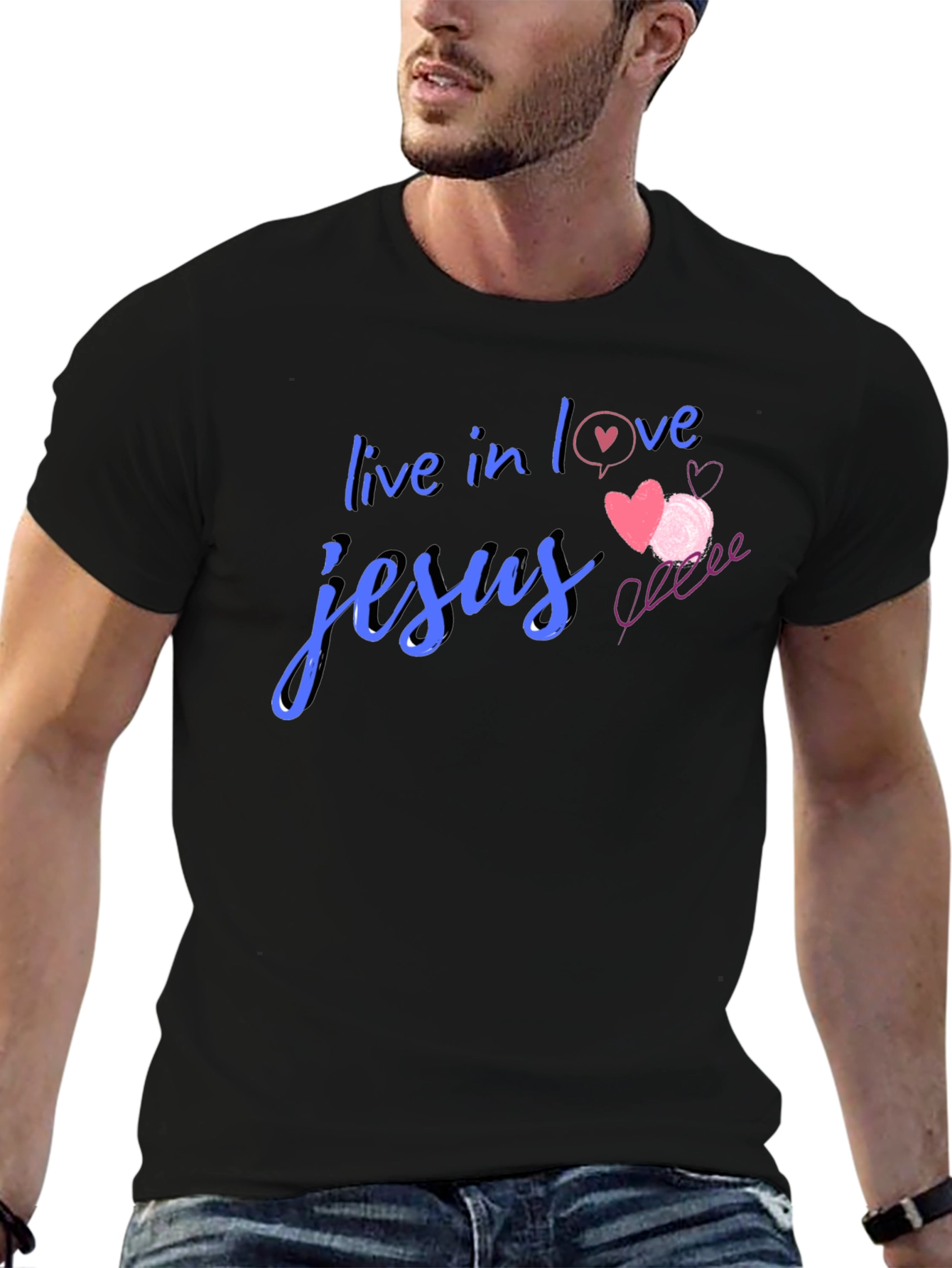 Live in Love Jesus T-Shirt - Christian Apparel