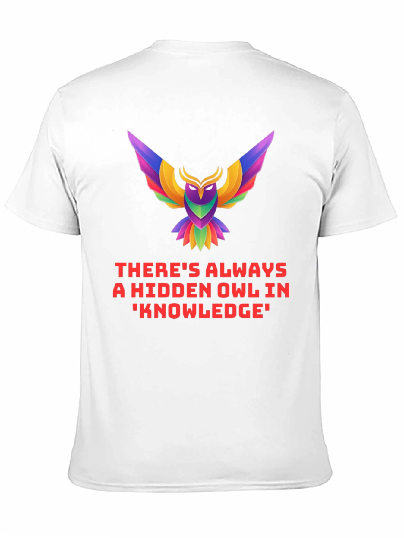 Hidden Owl Knowledge Tee - Unique Graphic T-Shirt