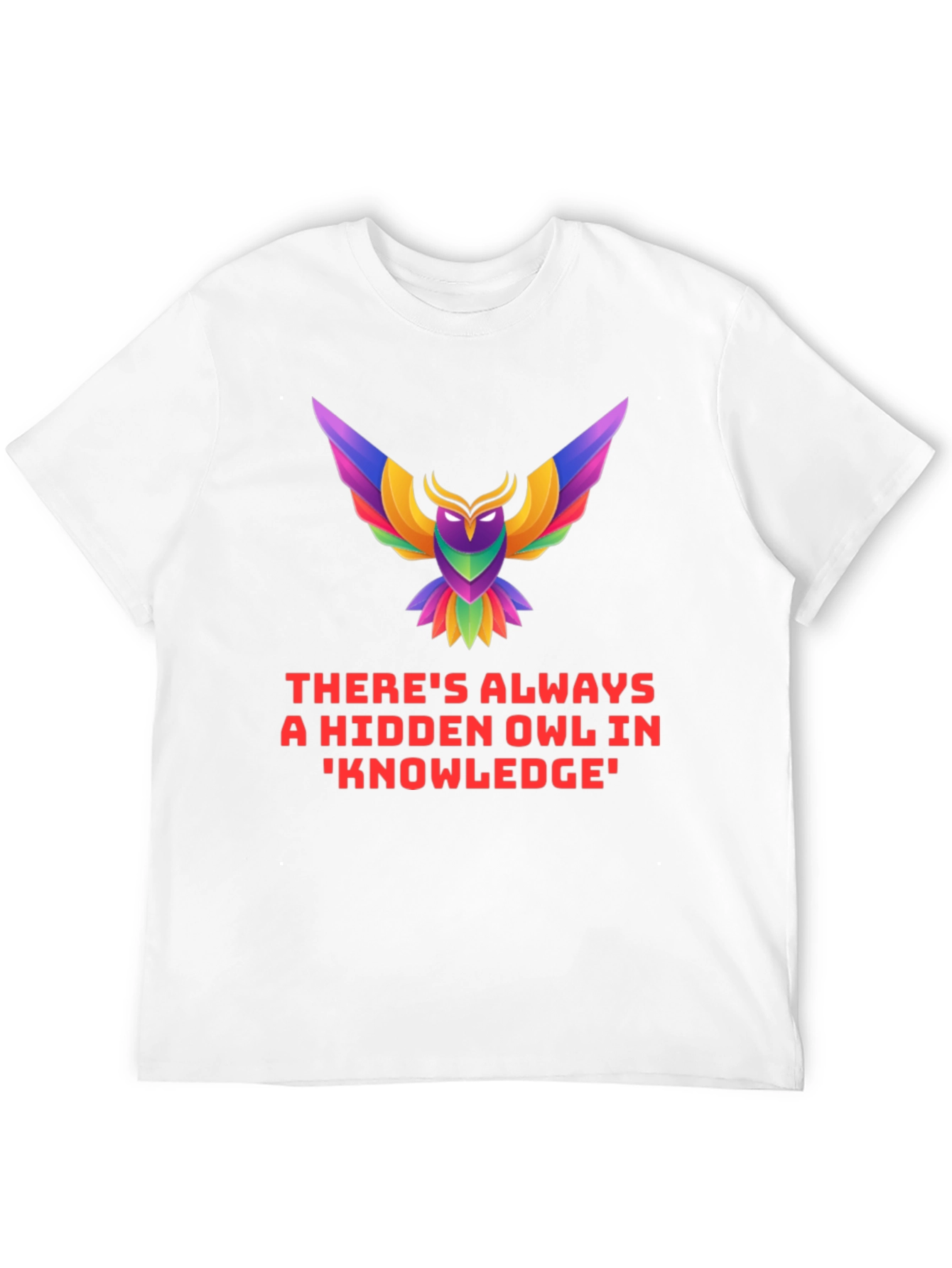 Hidden Owl Knowledge Tee - Unique Graphic T-Shirt
