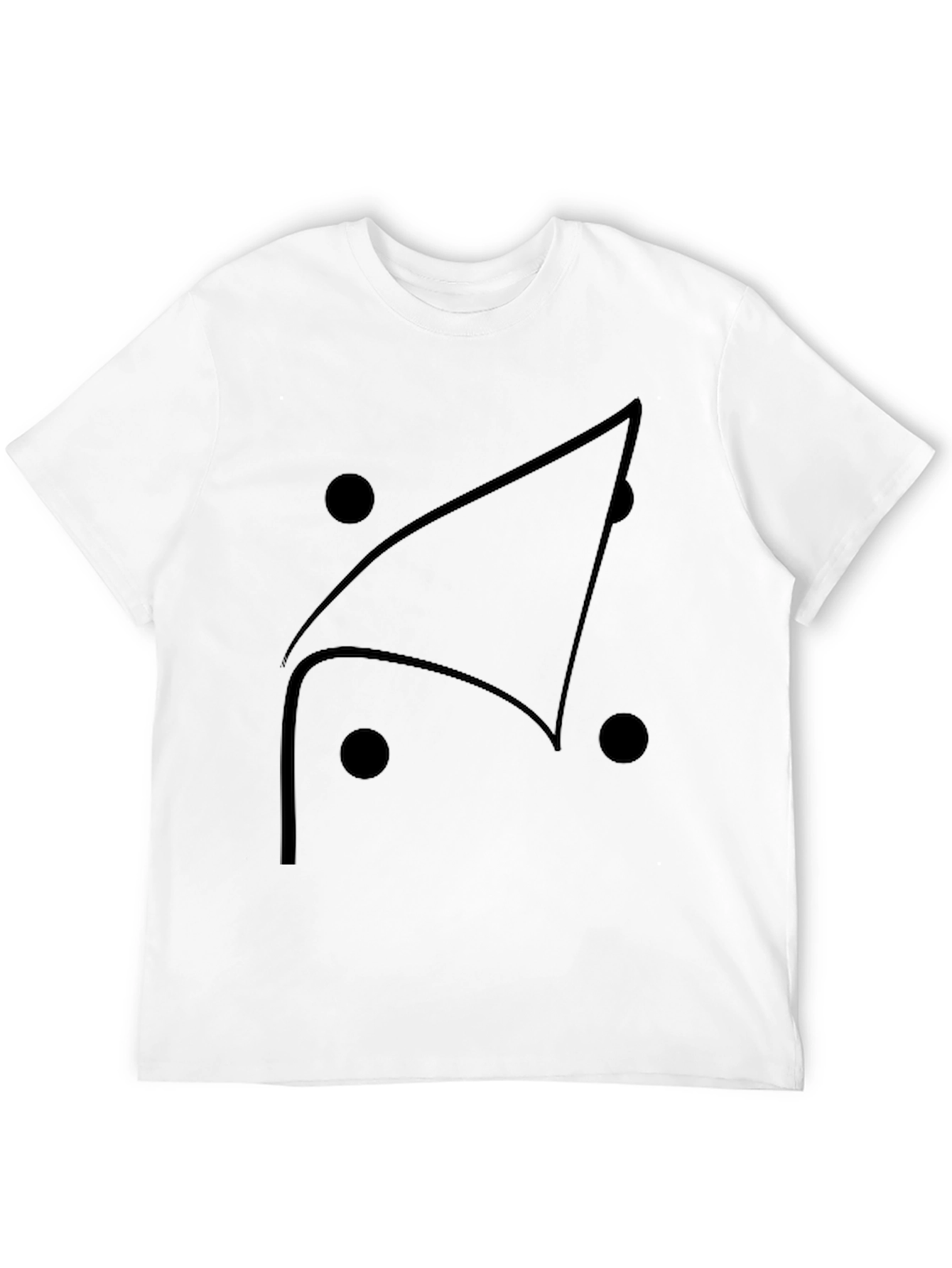 Geometric Graphic Tee - Modern Black T-Shirt