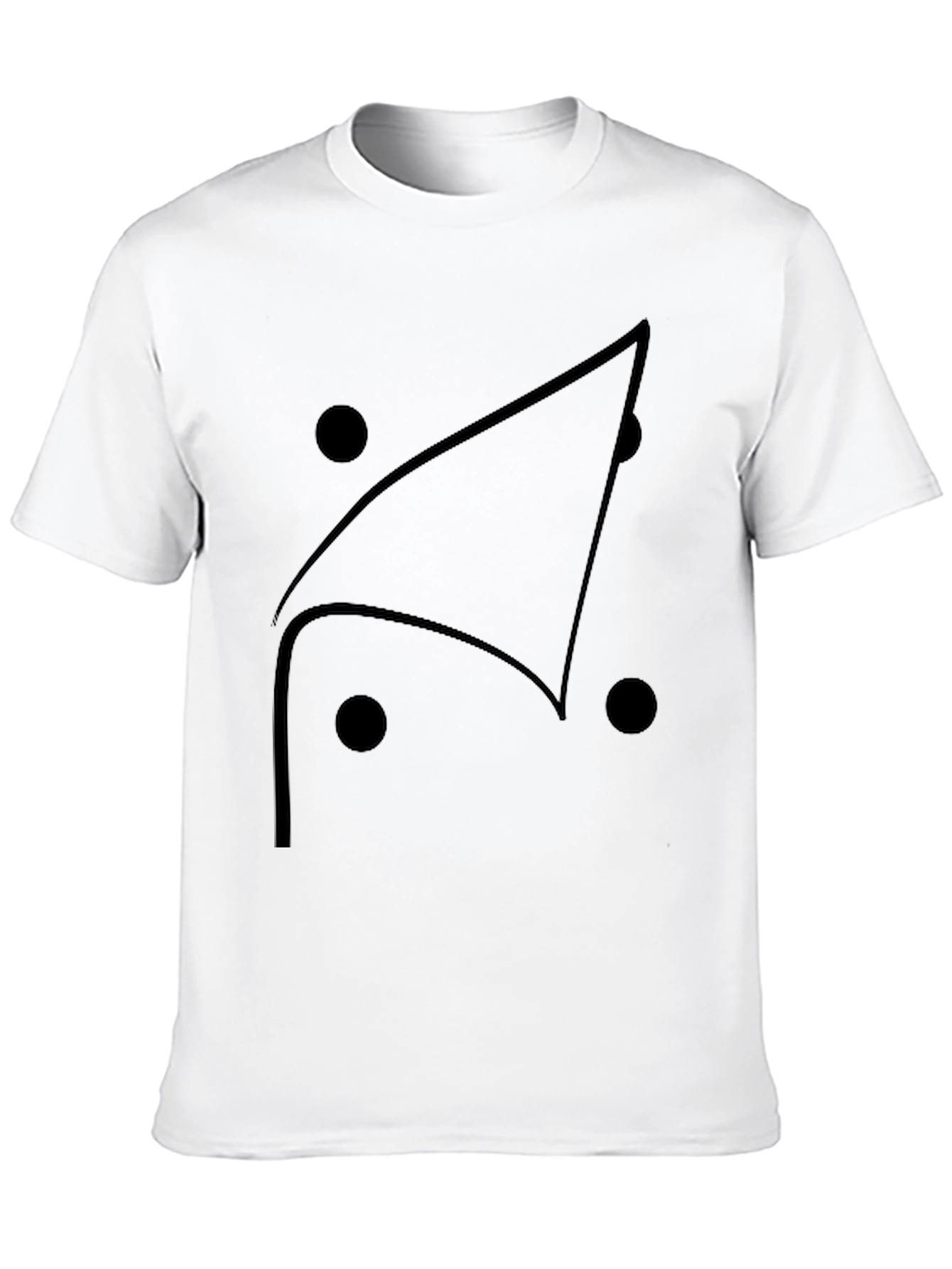 Geometric Graphic Tee - Modern Black T-Shirt