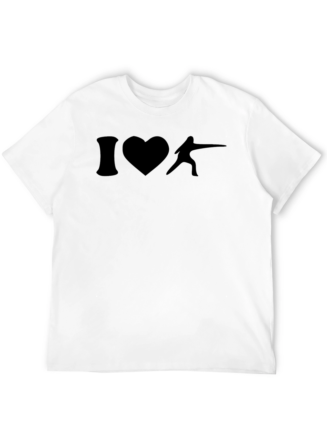 I Heart Fencing T-Shirt - Black