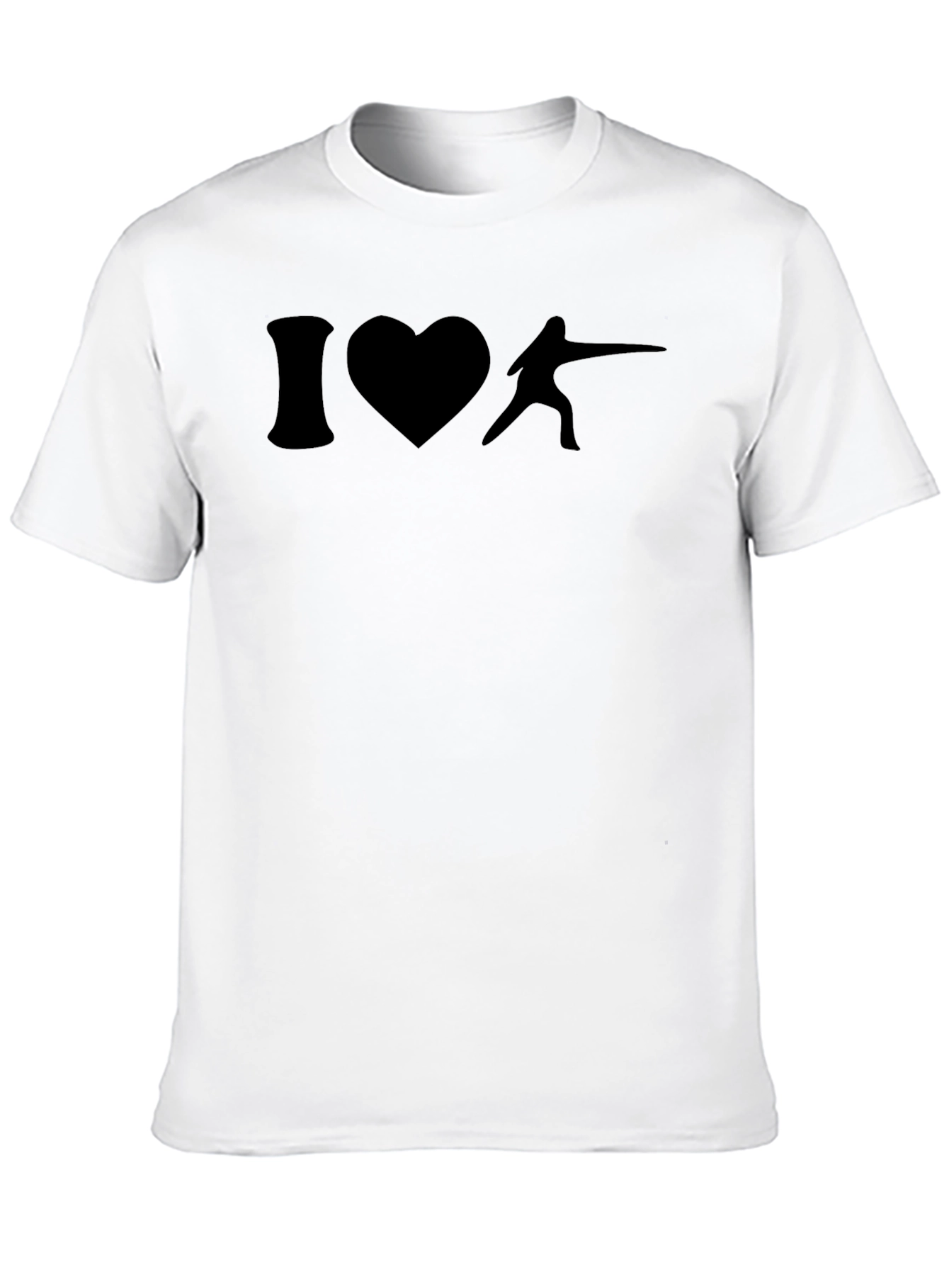 I Heart Fencing T-Shirt - Black