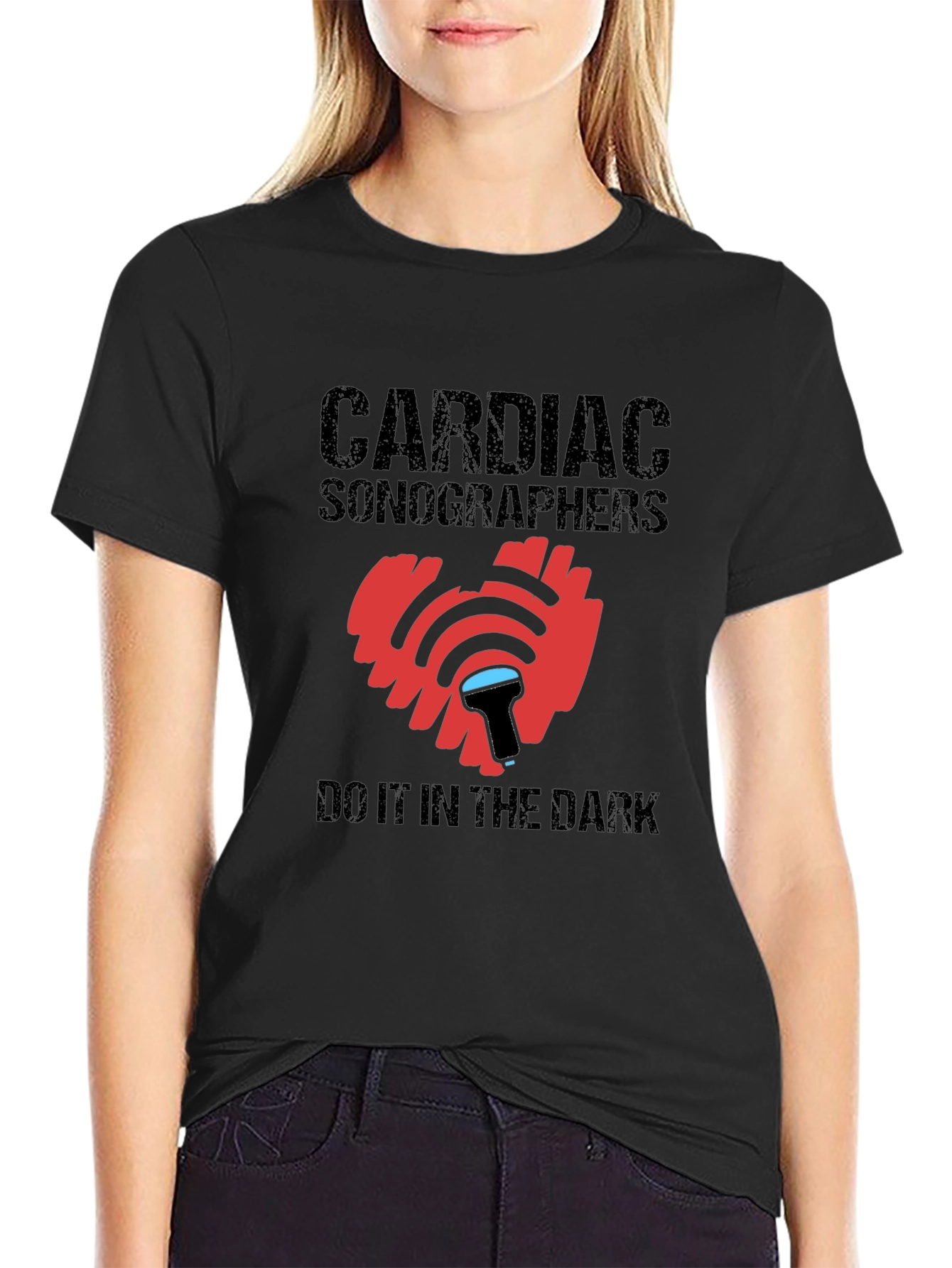Cardiac Sonographer T-Shirt Heart Ultrasound Tee