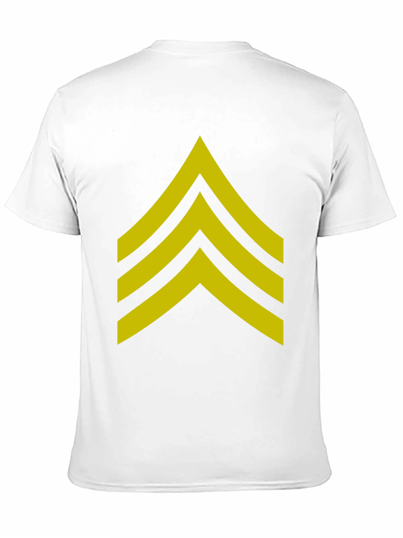Military Sergeant Stripes Graphic Tee - Black