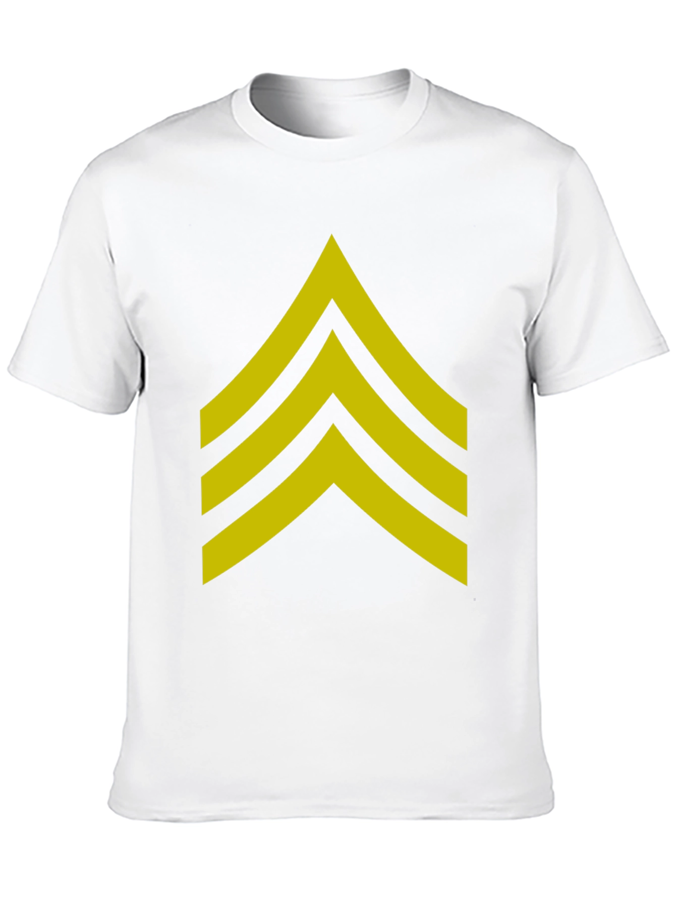 Military Sergeant Stripes Graphic Tee - Black