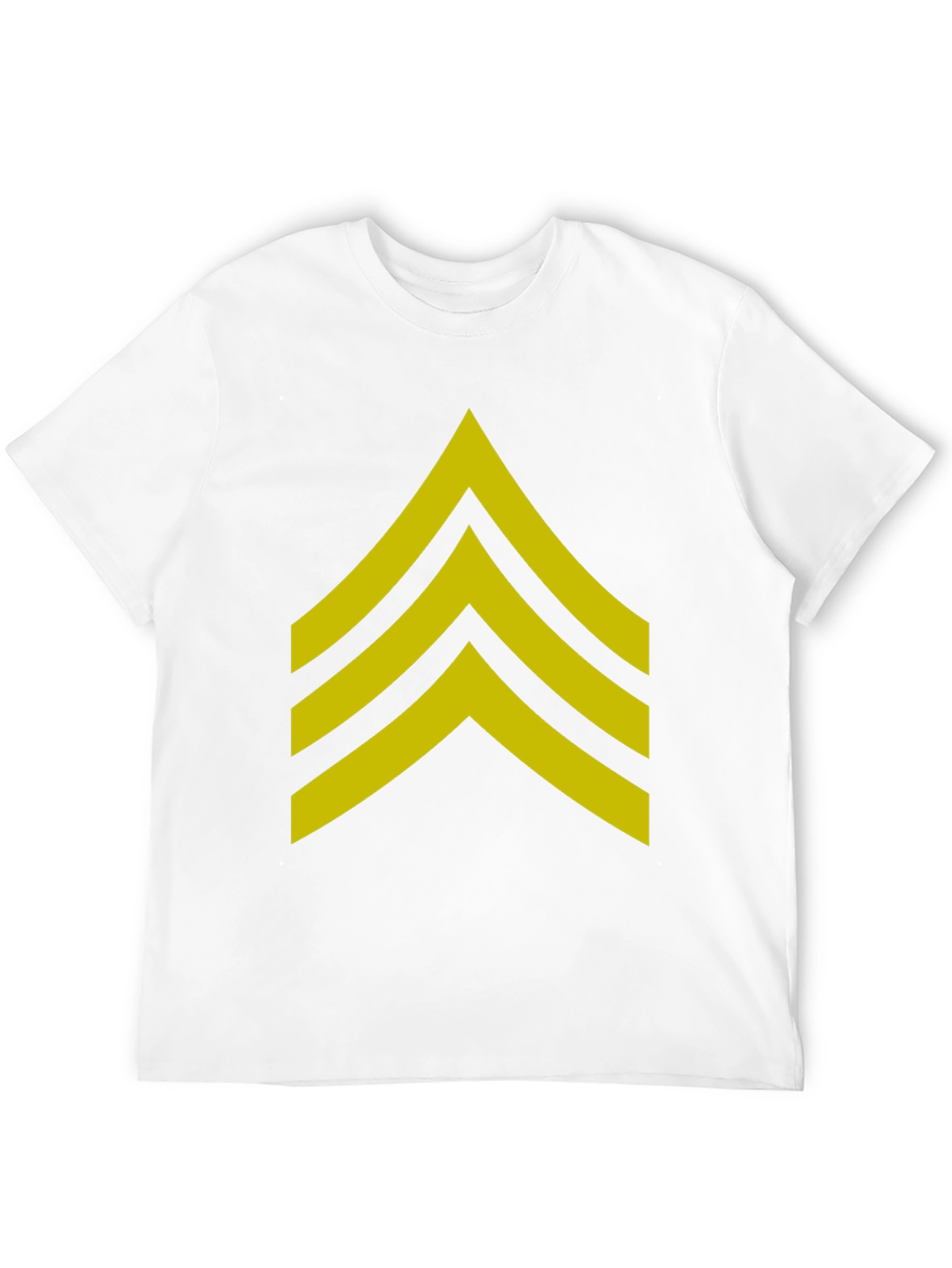 Military Sergeant Stripes Graphic Tee - Black