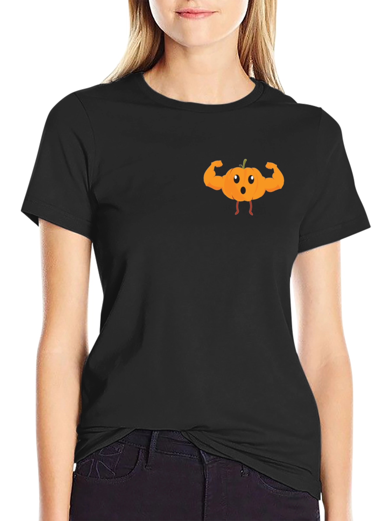 Funny Muscle Pumpkin T-Shirt - Halloween Apparel
