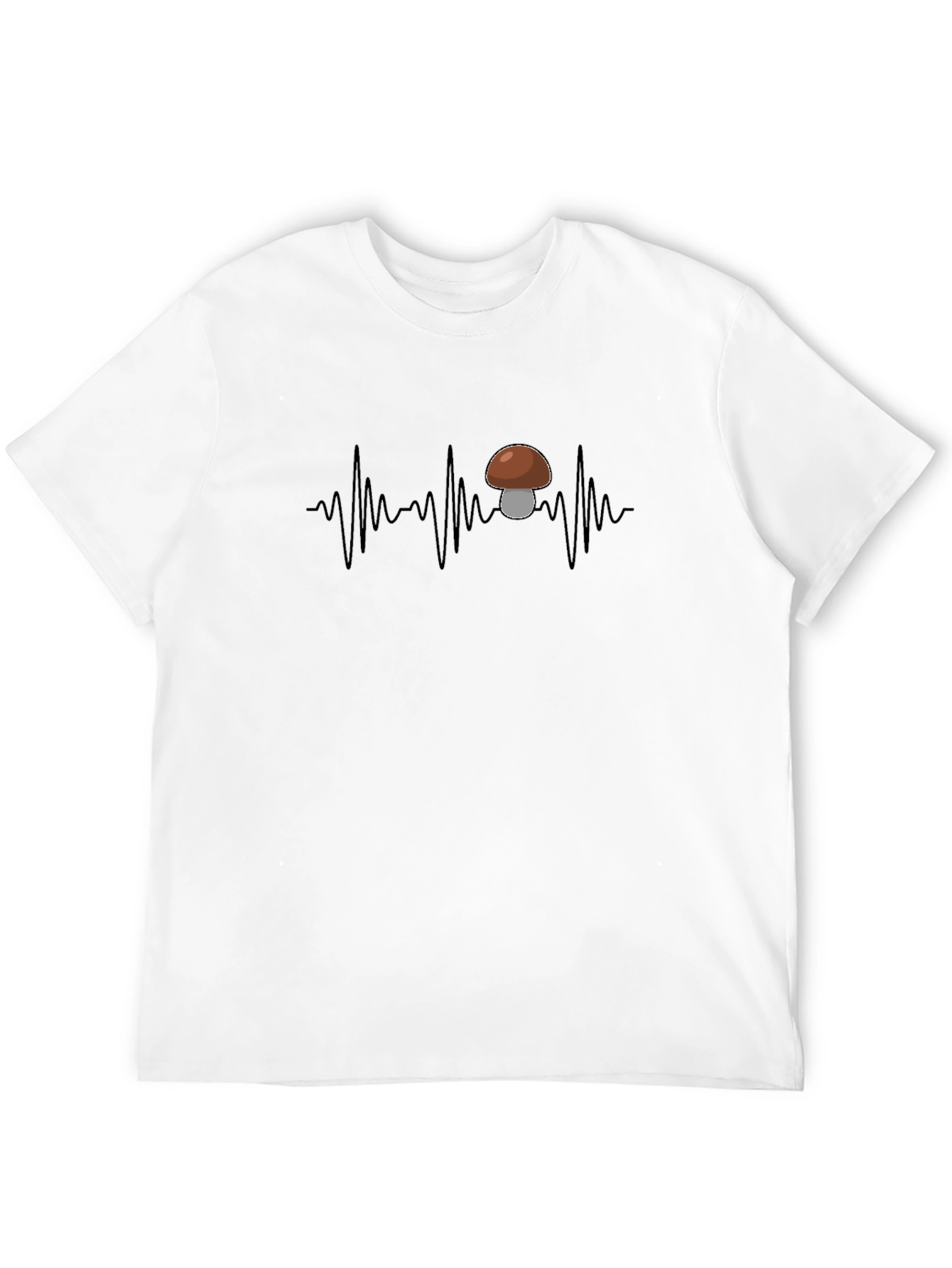Mushroom Heartbeat T-Shirt - Funny Fungi Tee