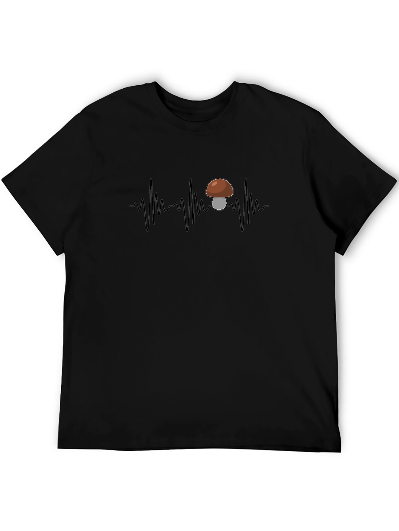 Mushroom Heartbeat T-Shirt - Funny Fungi Tee