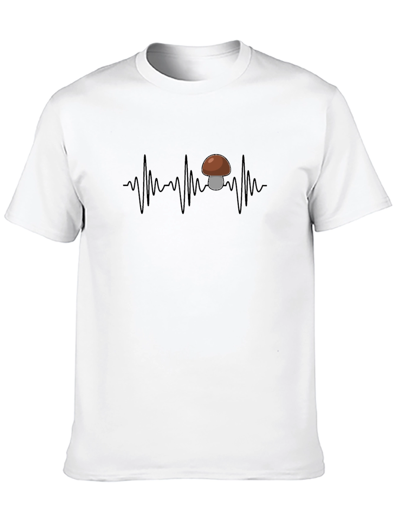 Mushroom Heartbeat T-Shirt - Funny Fungi Tee