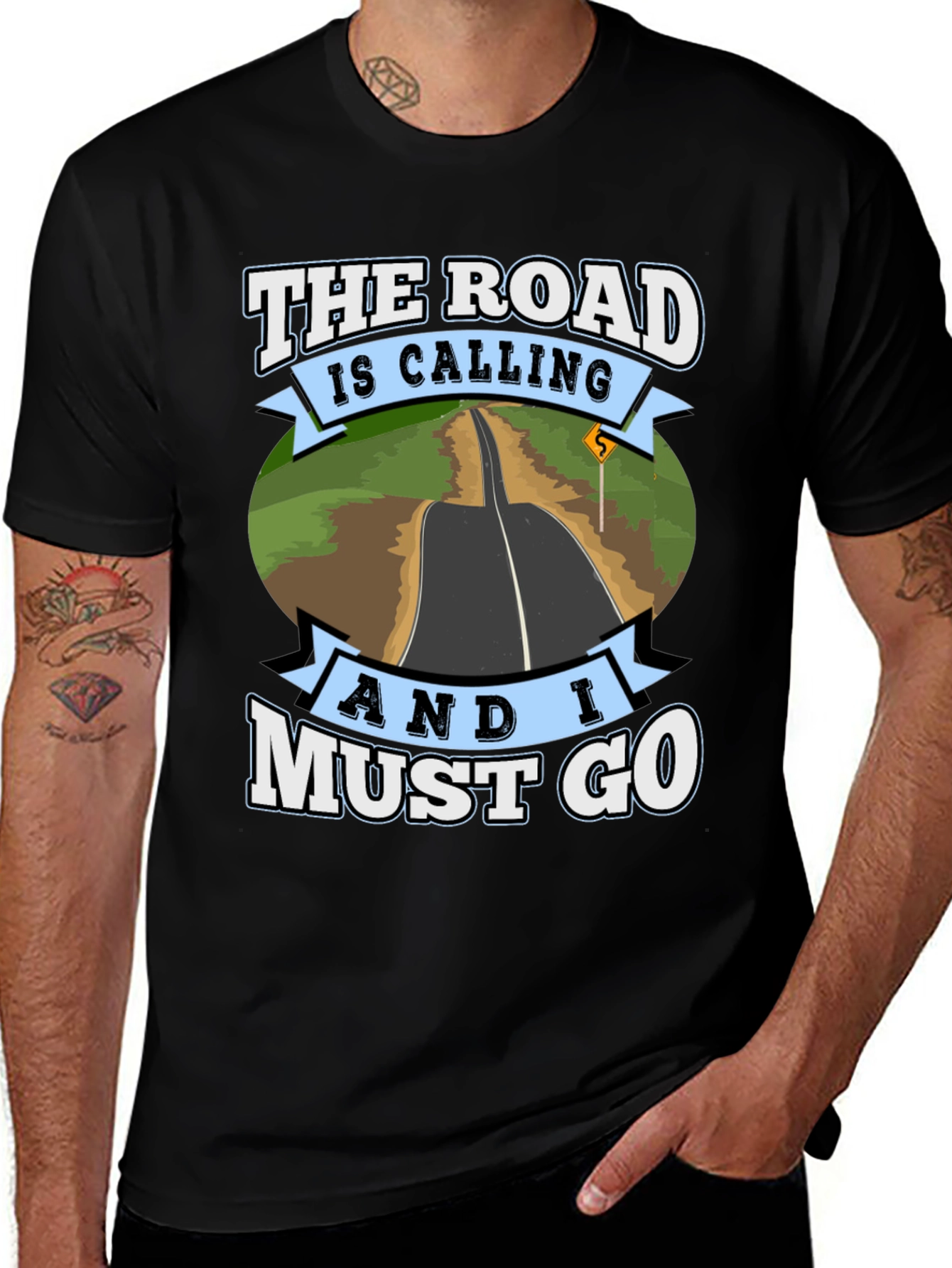Road Calling Graphic T-Shirt