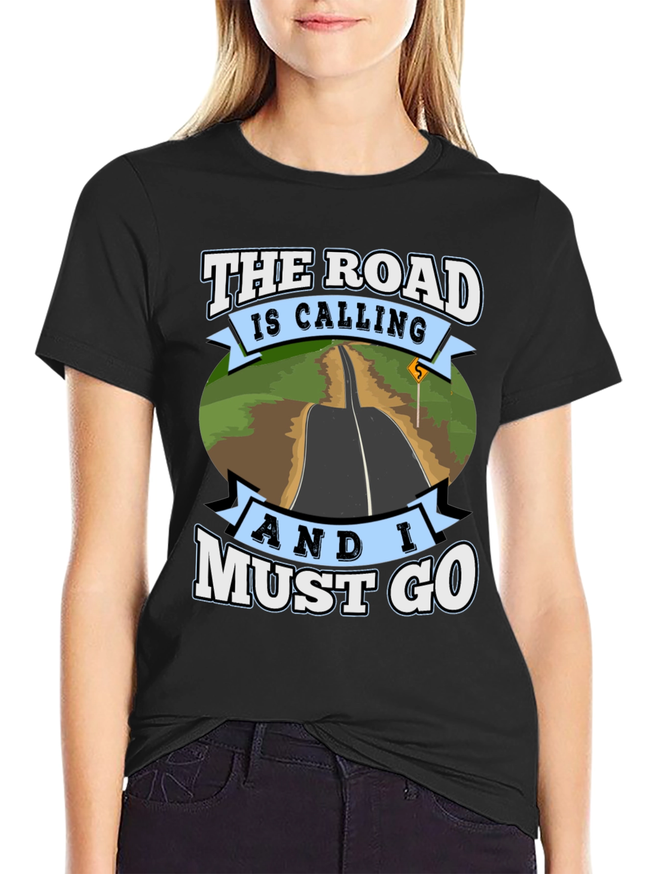 Road Calling Graphic T-Shirt