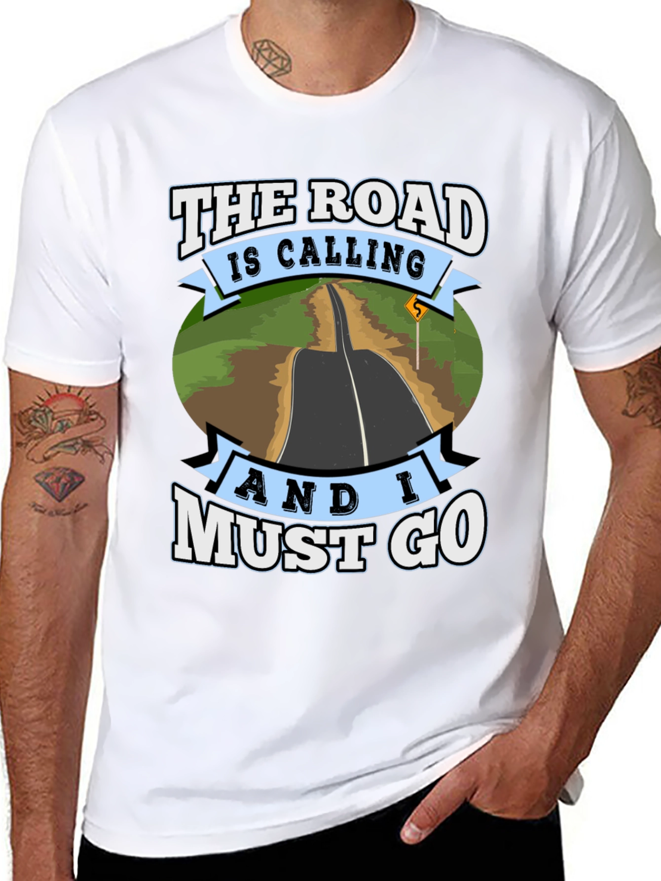 Road Calling Graphic T-Shirt