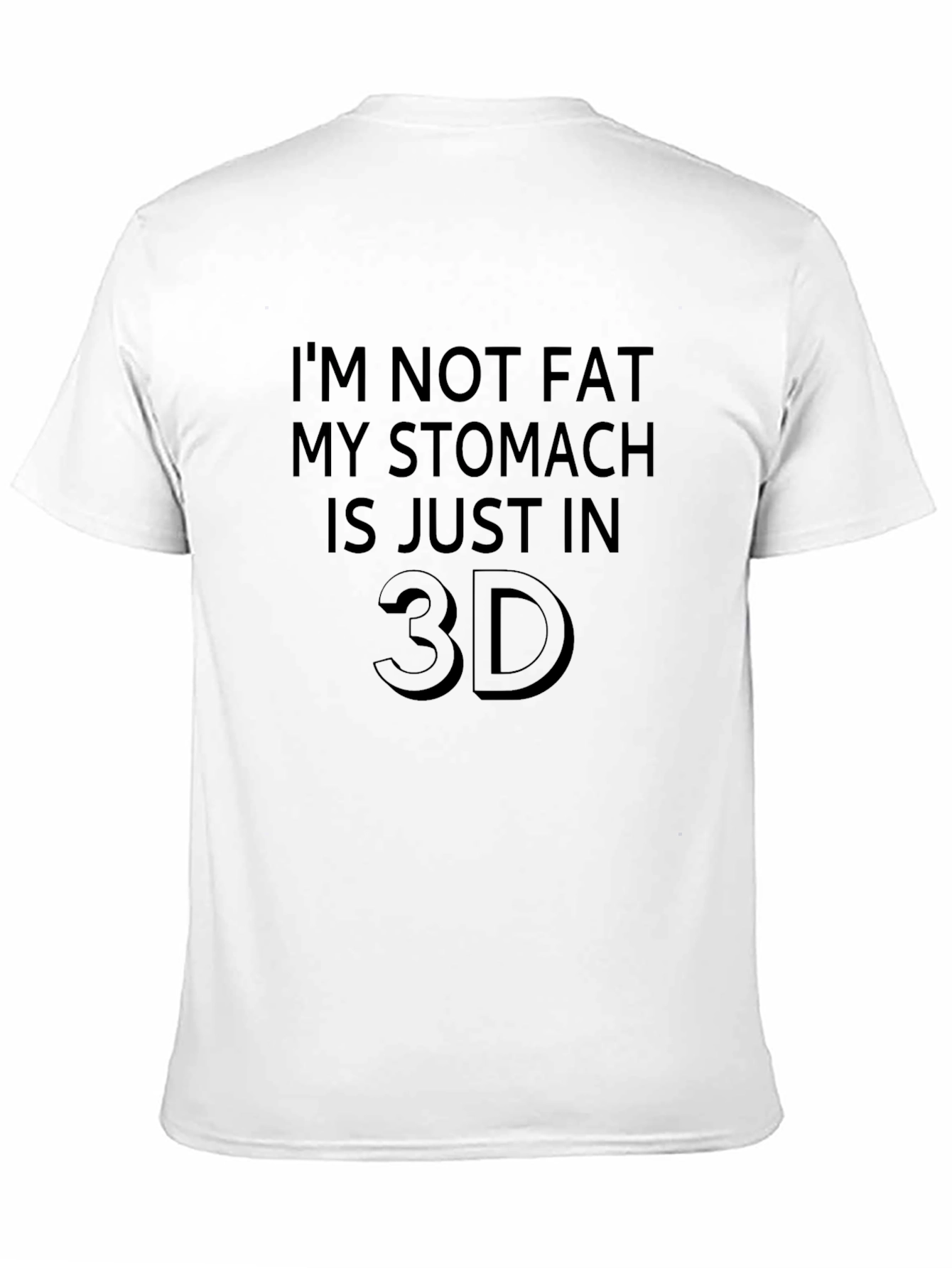 Funny 3D Stomach Graphic Tee