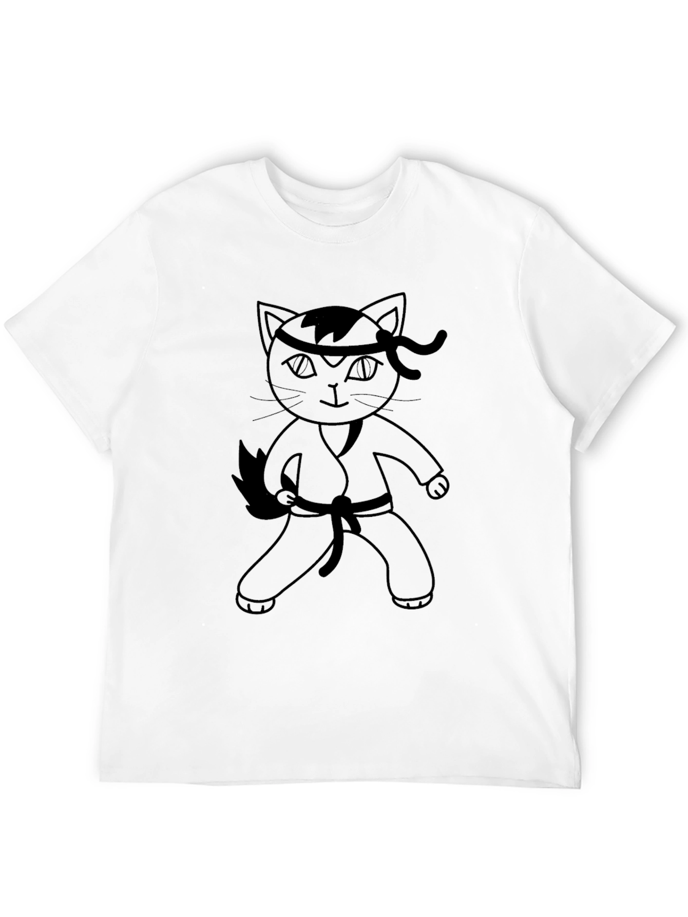Ninja Cat T-Shirt - Martial Arts Kitten Tee