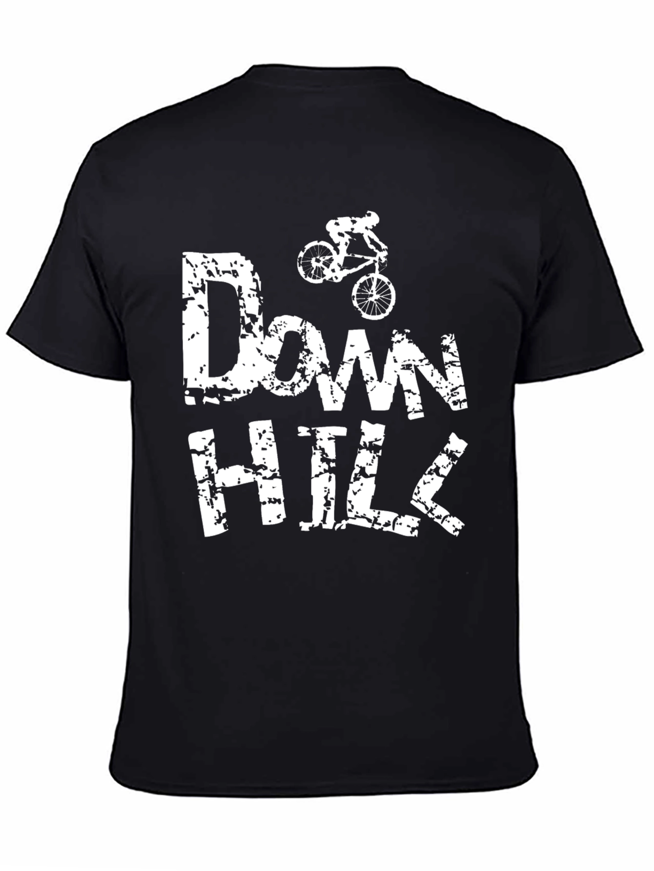 Downhill Mountain Bike T-Shirt - Black Graphic Tee