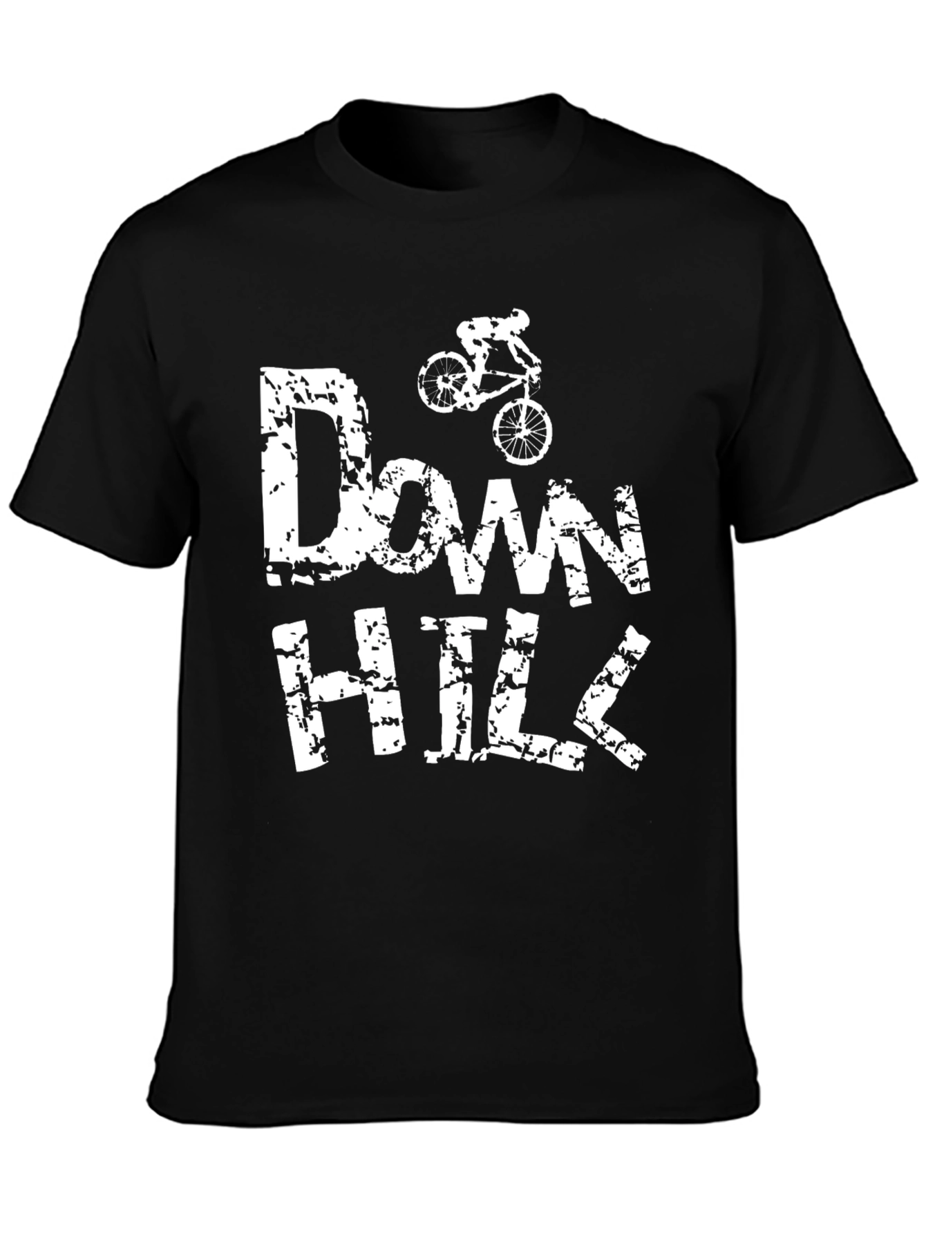 Downhill Mountain Bike T-Shirt - Black Graphic Tee