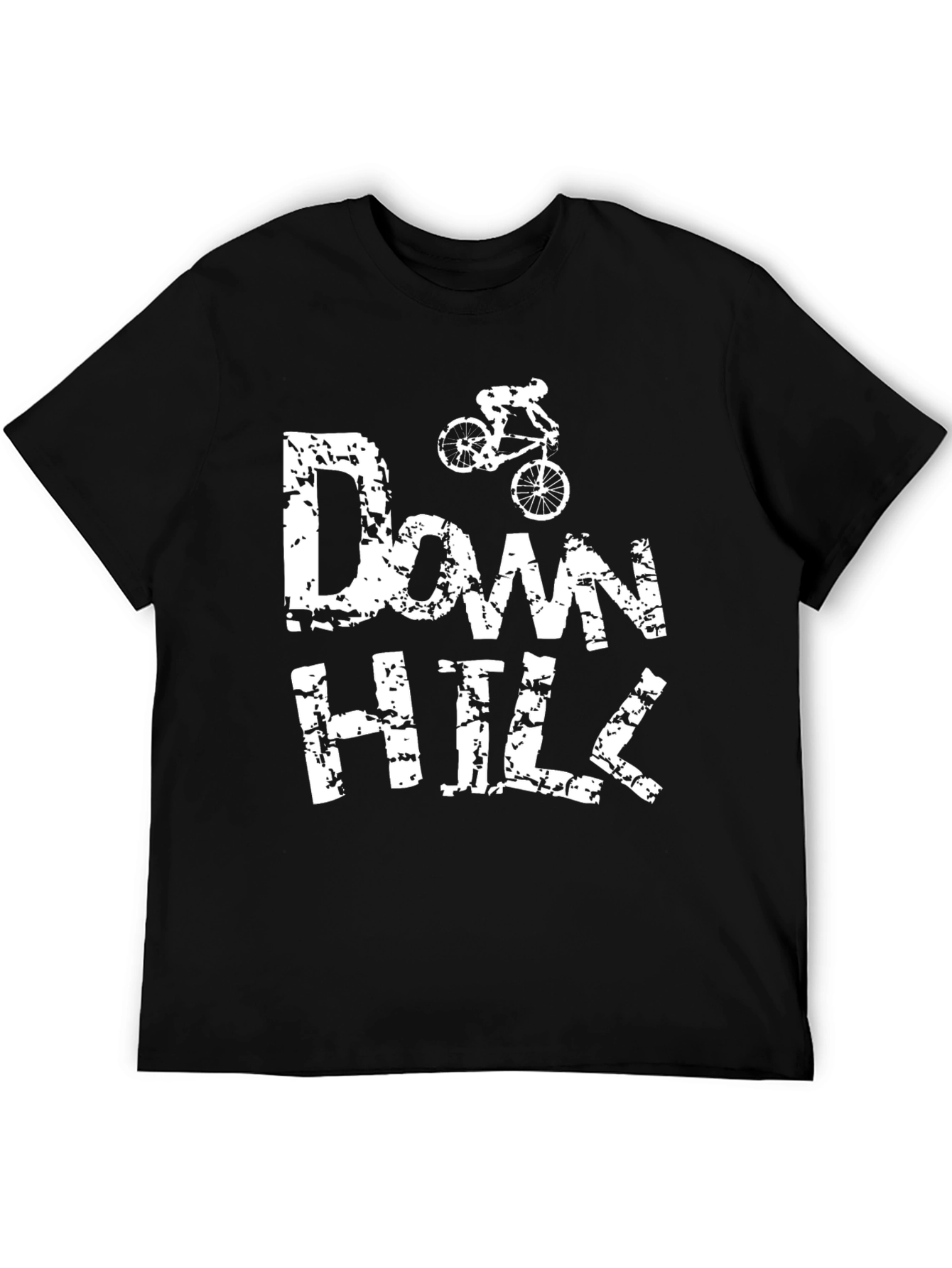 Downhill Mountain Bike T-Shirt - Black Graphic Tee