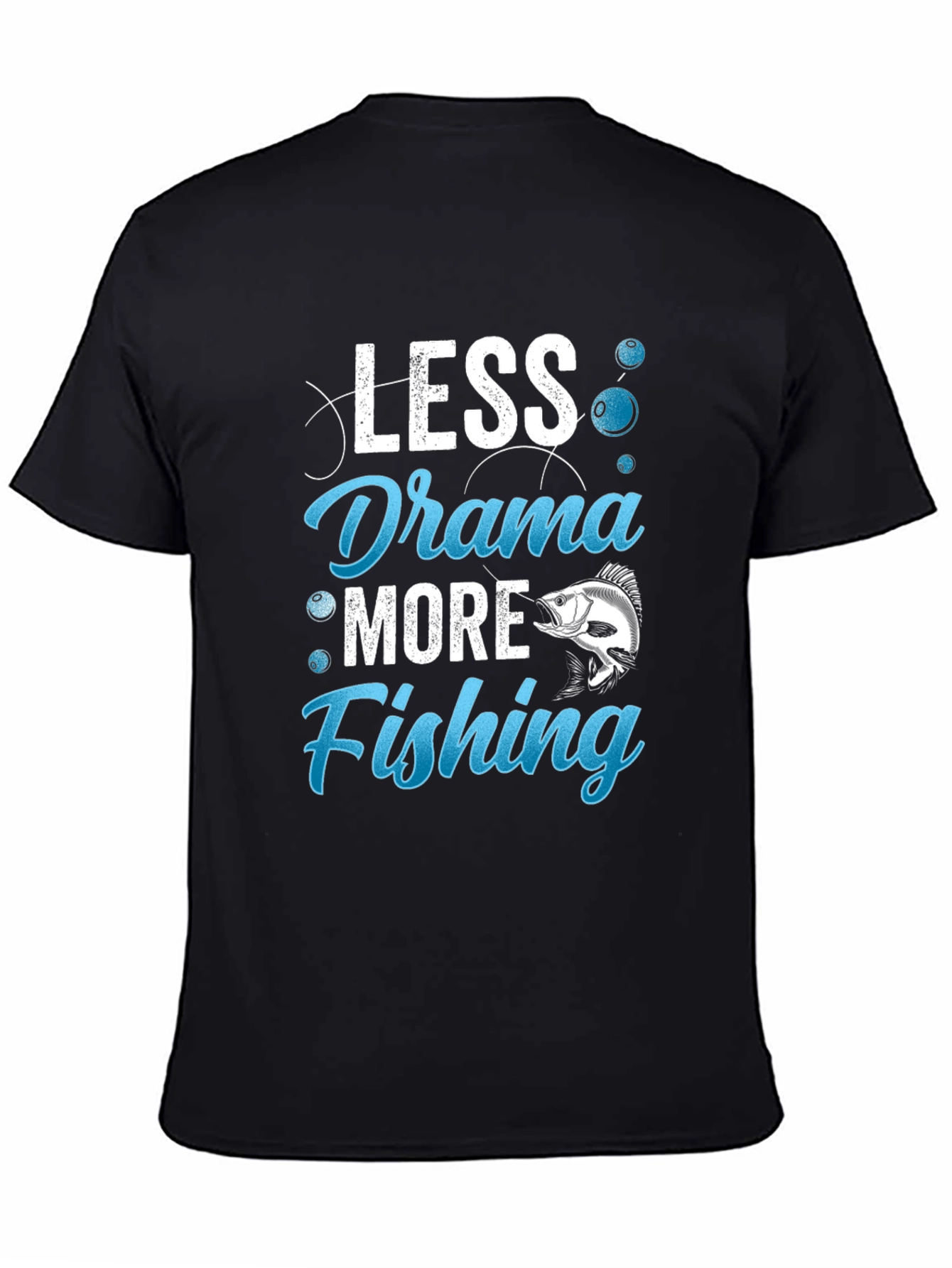 Less Drama More Fishing Graphic Tee